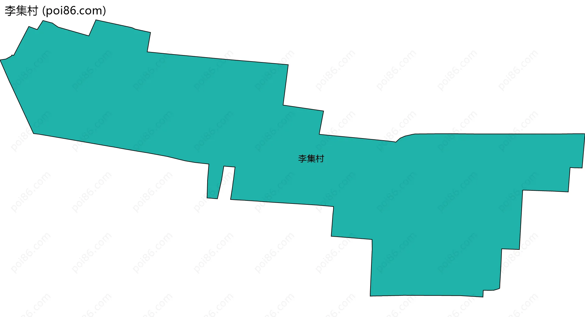 李集村边界地图