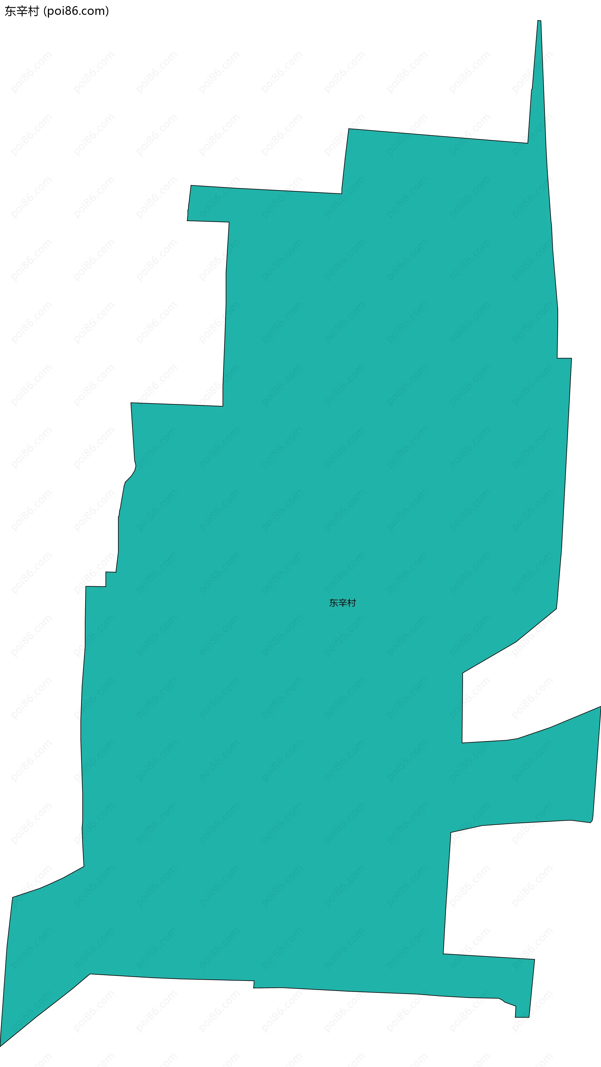 东辛村边界地图