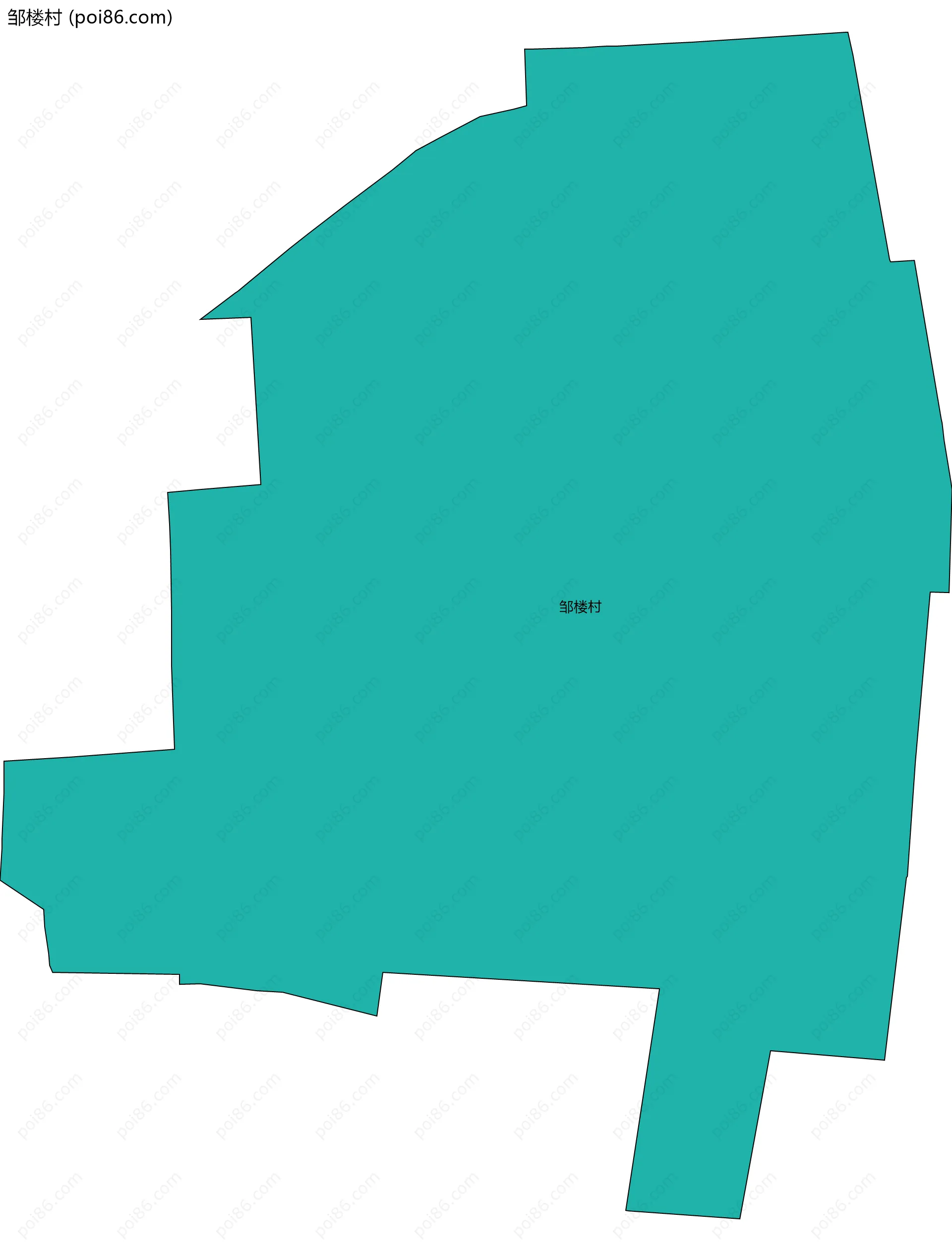 邹楼村边界地图