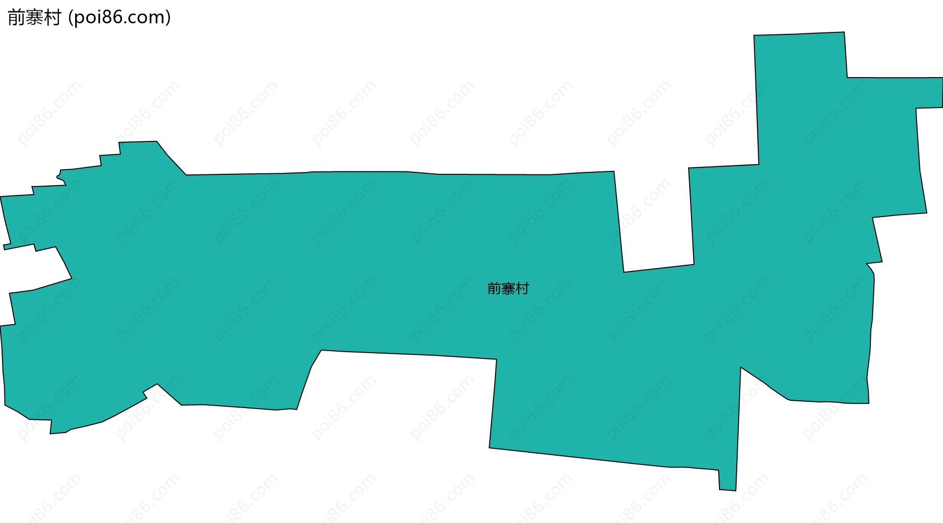 前寨村边界地图