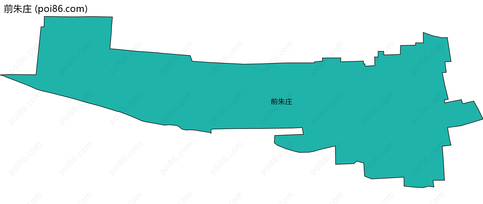 前朱庄边界地图