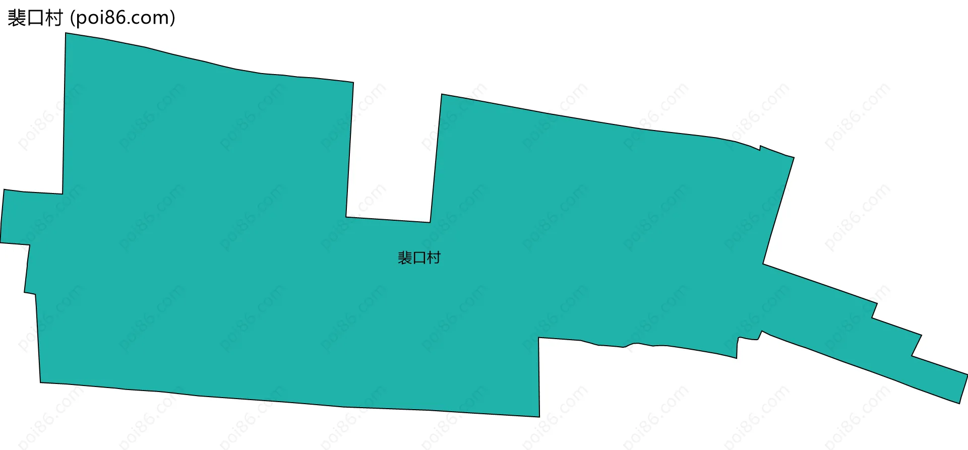 裴口村边界地图