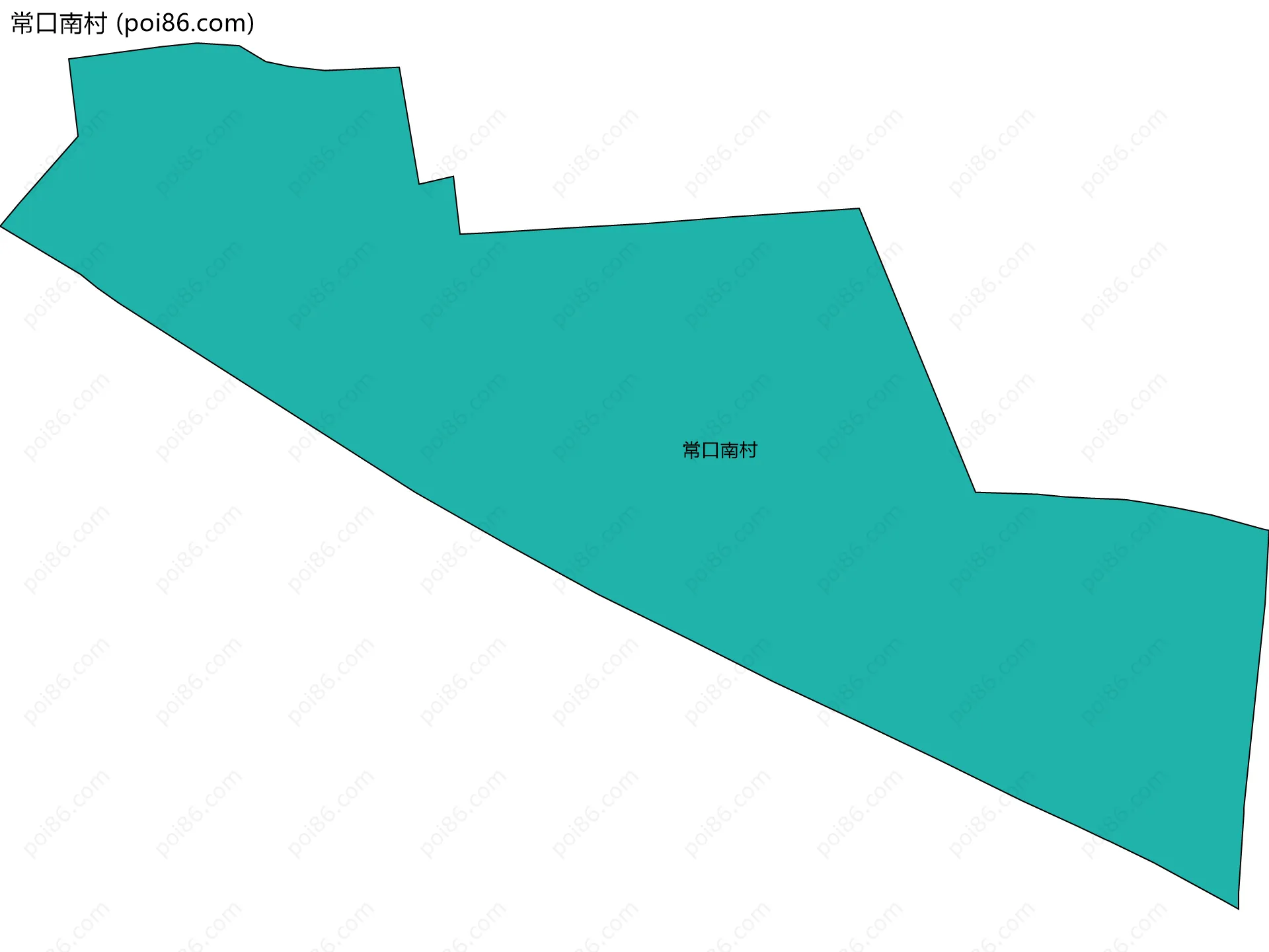 常口南村边界地图
