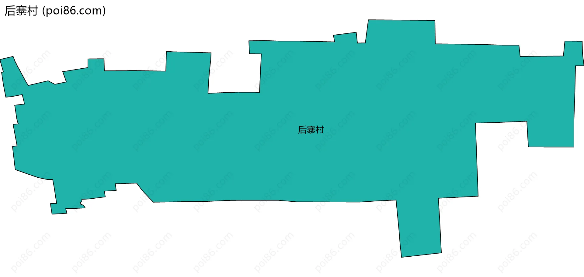 后寨村边界地图