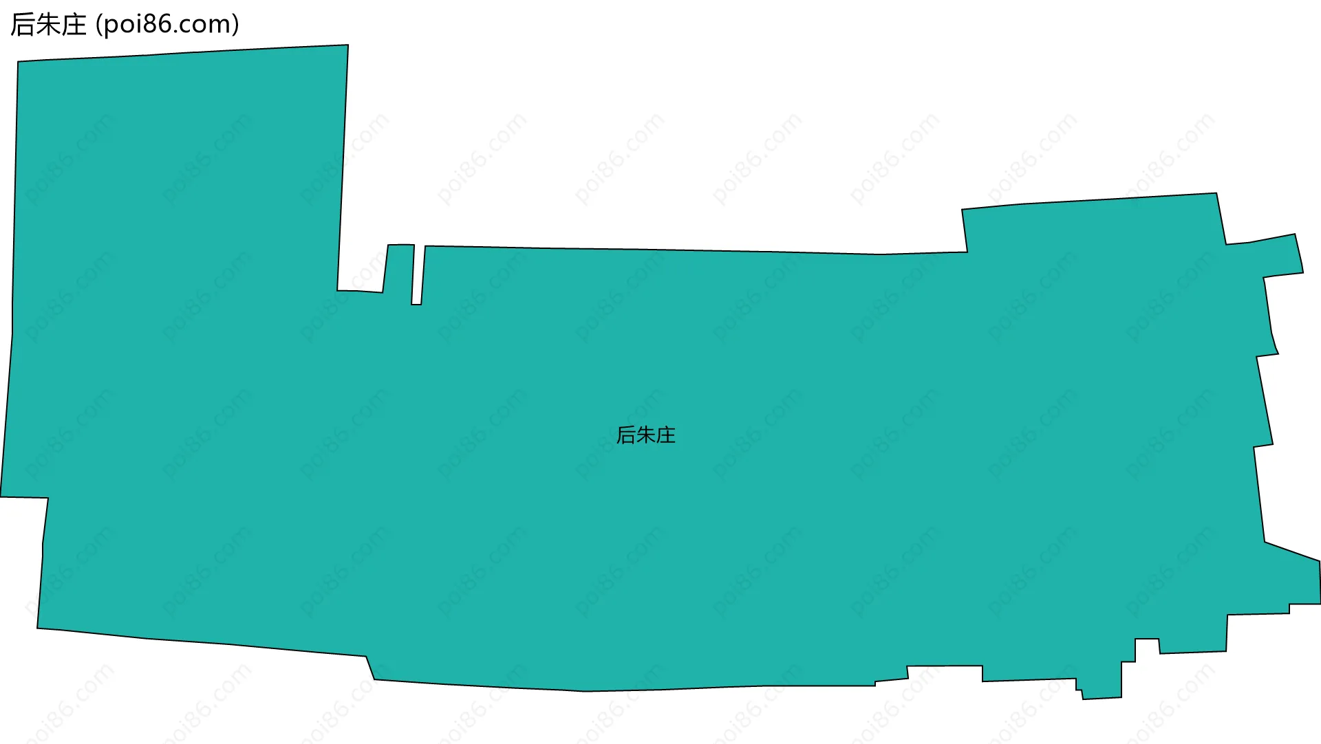 后朱庄边界地图