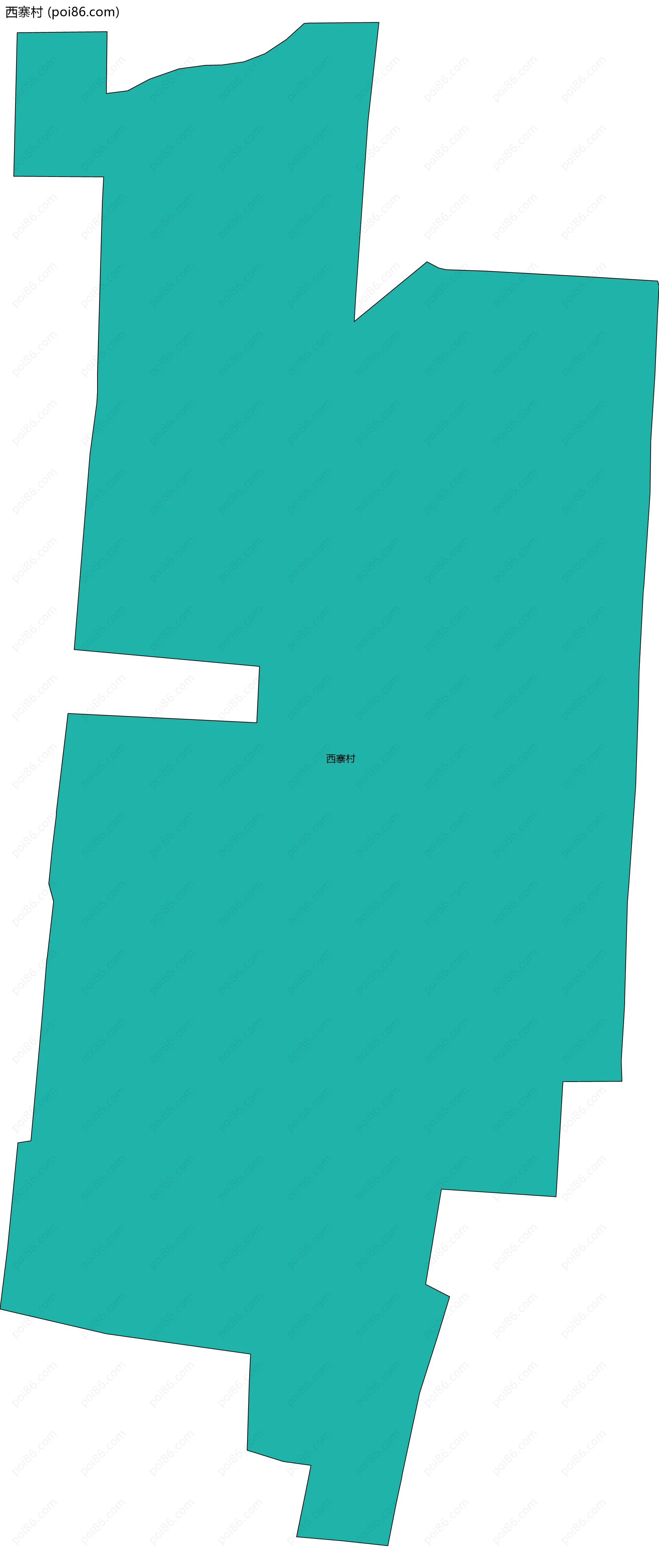 西寨村边界地图