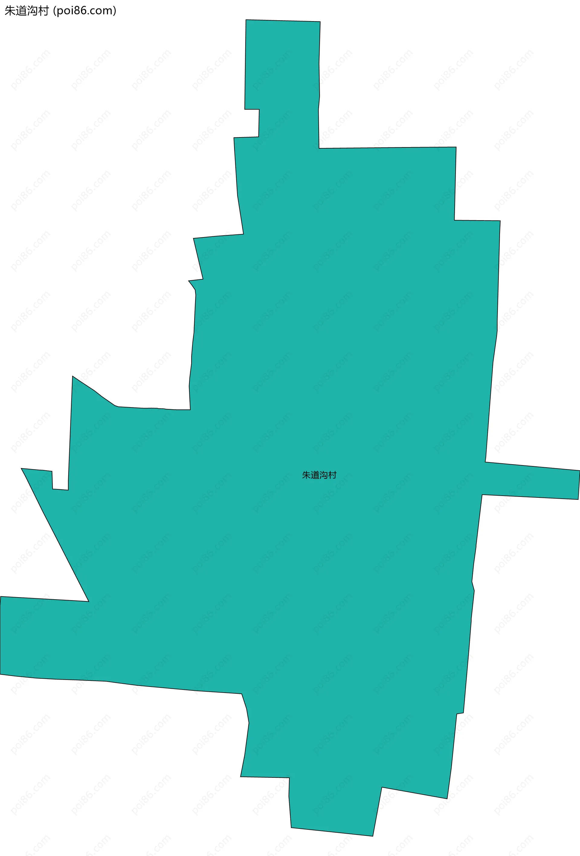 朱道沟村边界地图