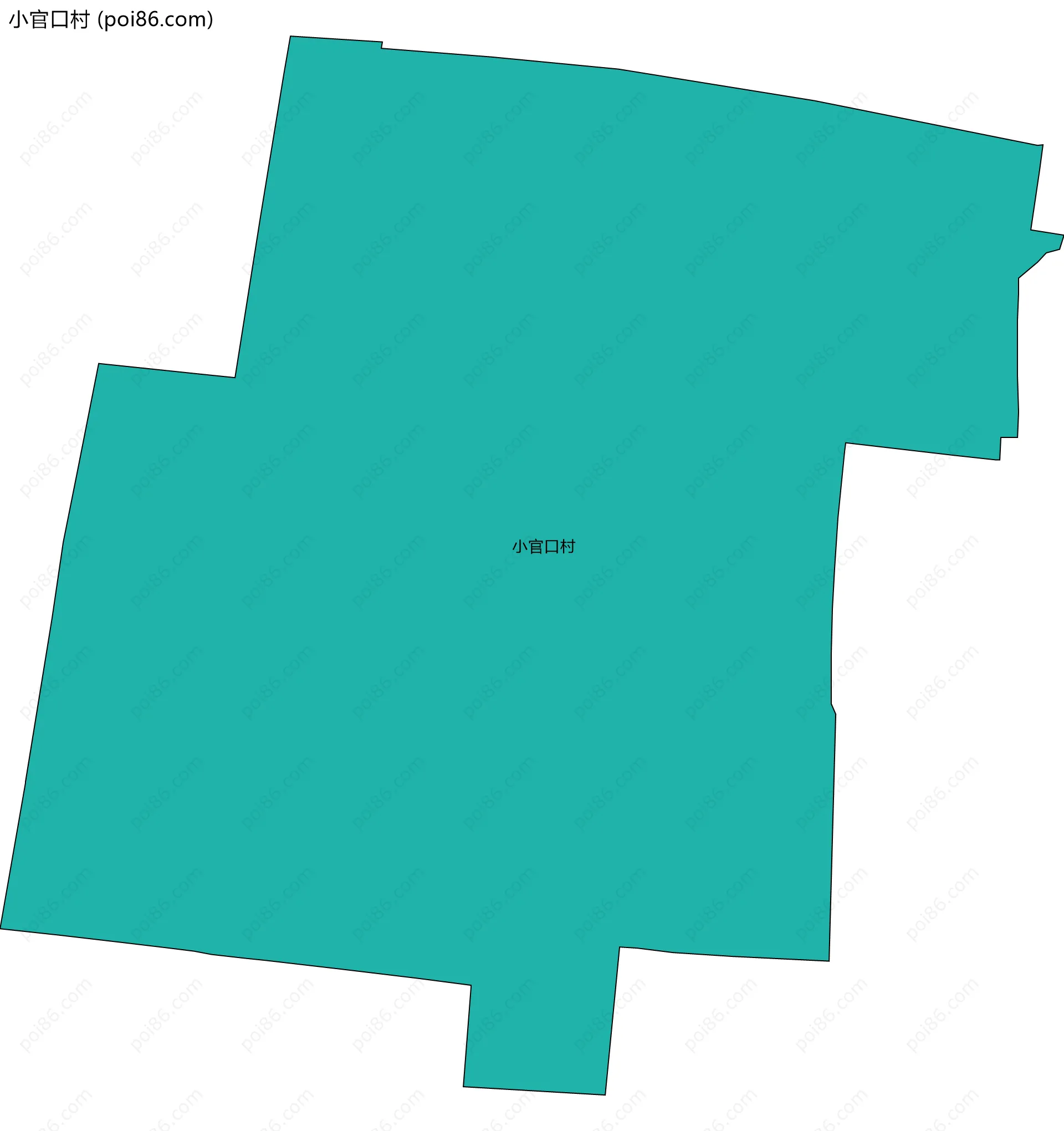 小官口村边界地图