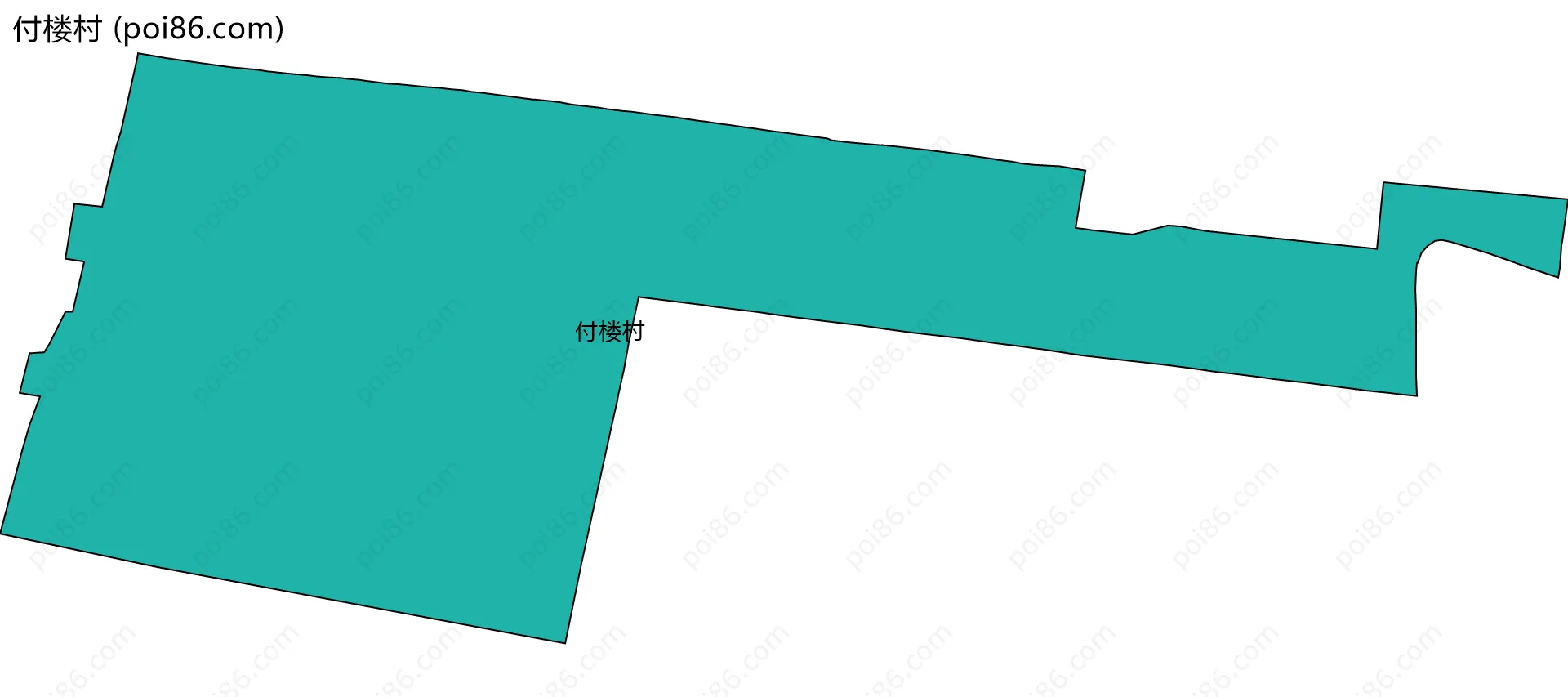 付楼村边界地图
