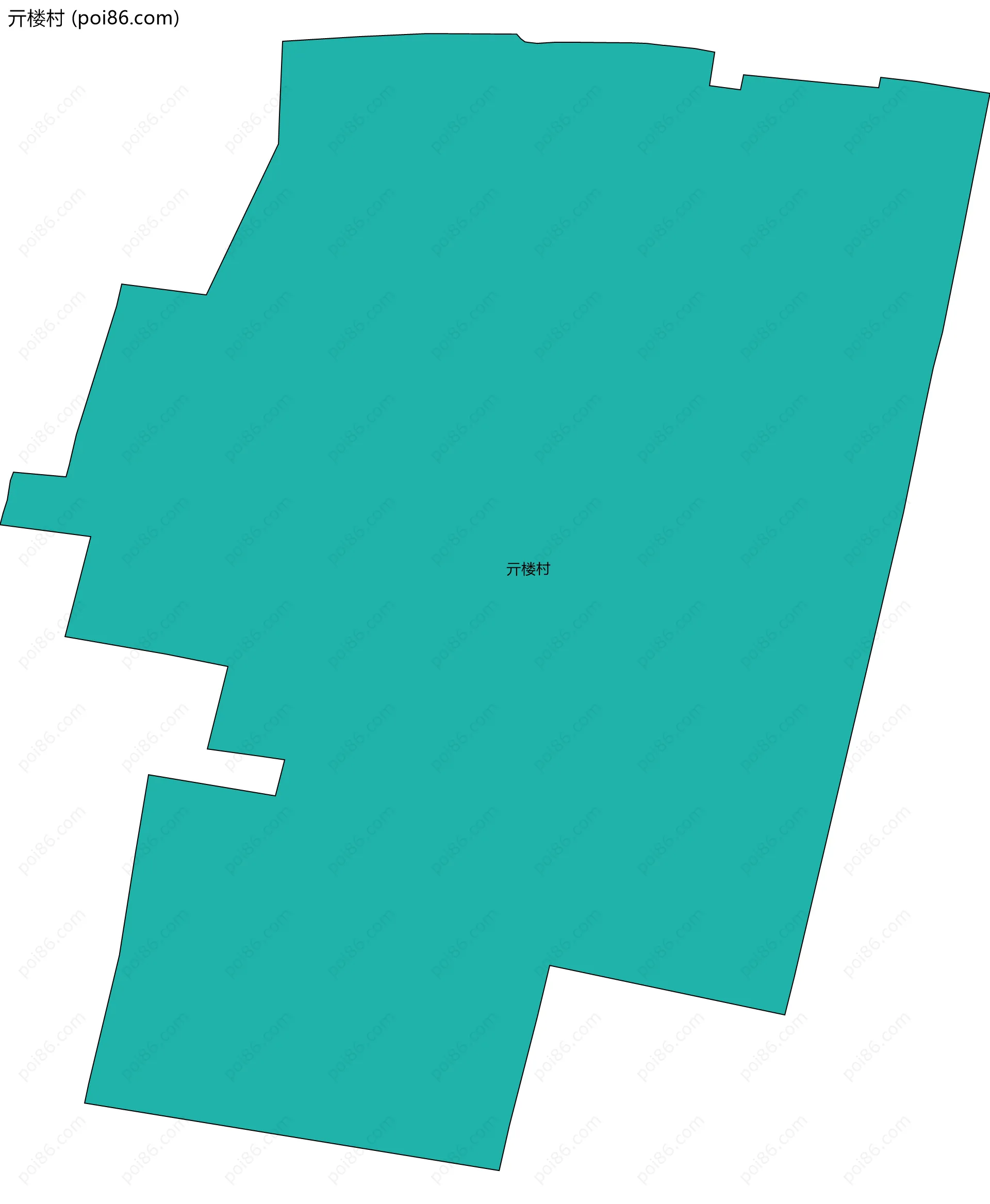 亓楼村边界地图