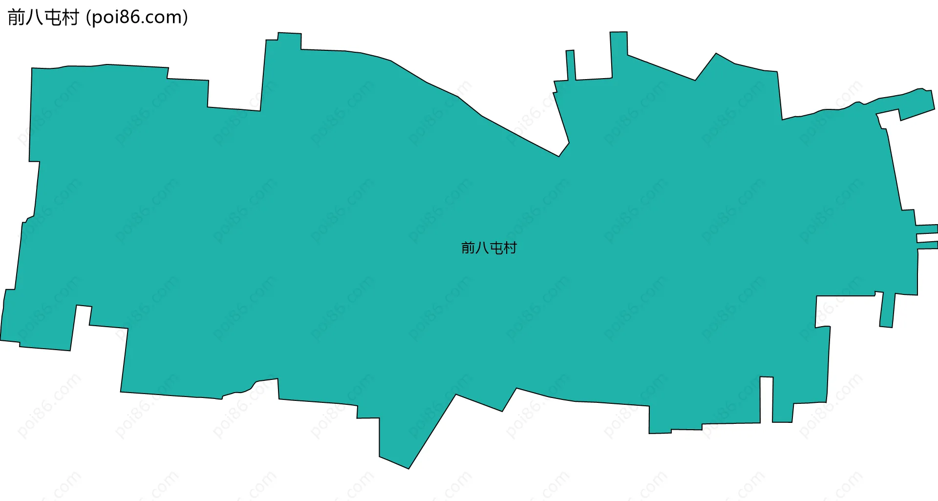 前八屯村边界地图