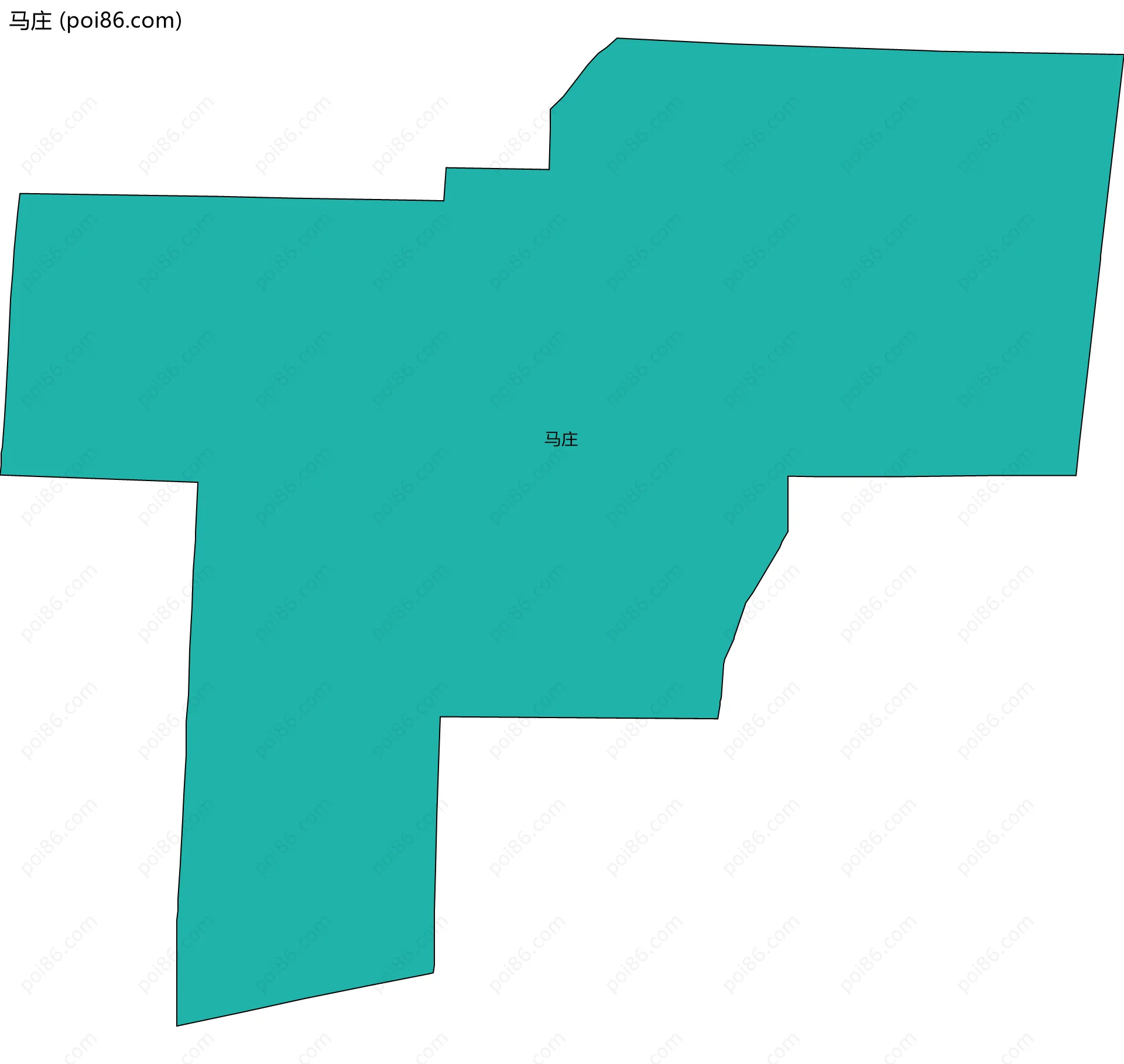 马庄边界地图