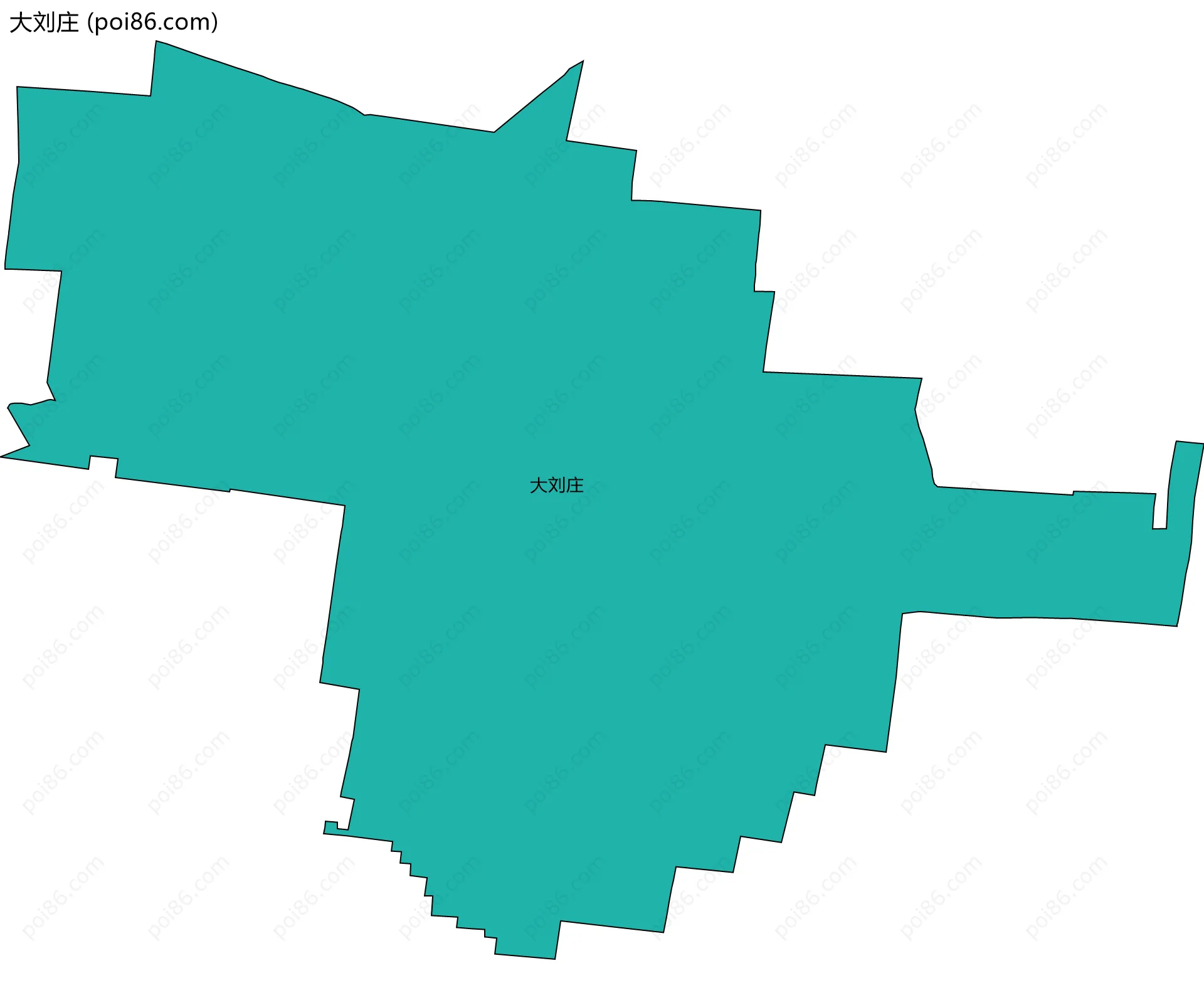 大刘庄边界地图