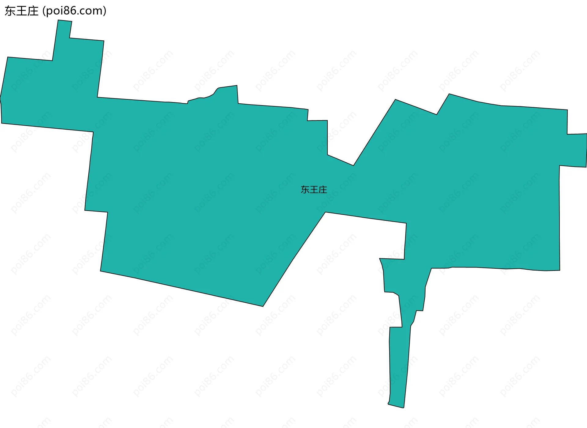 东王庄边界地图
