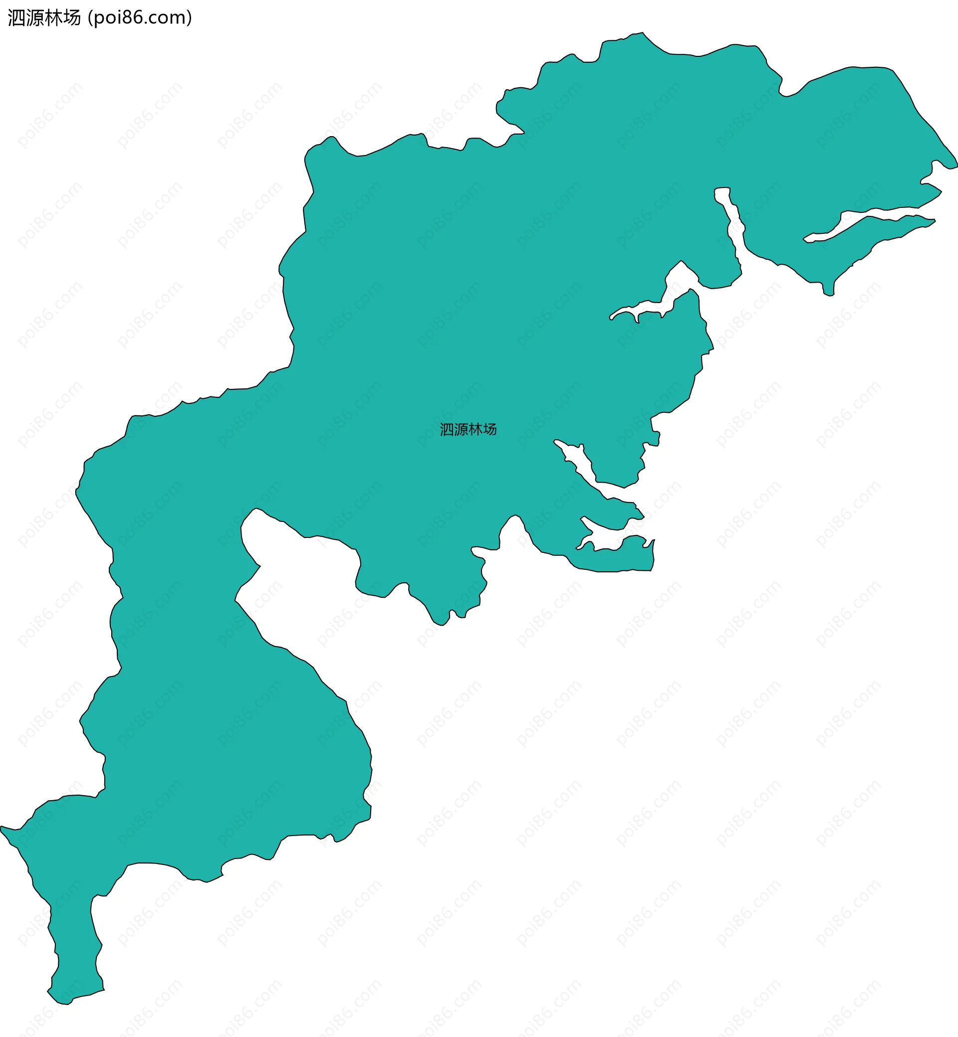 泗源林场边界地图