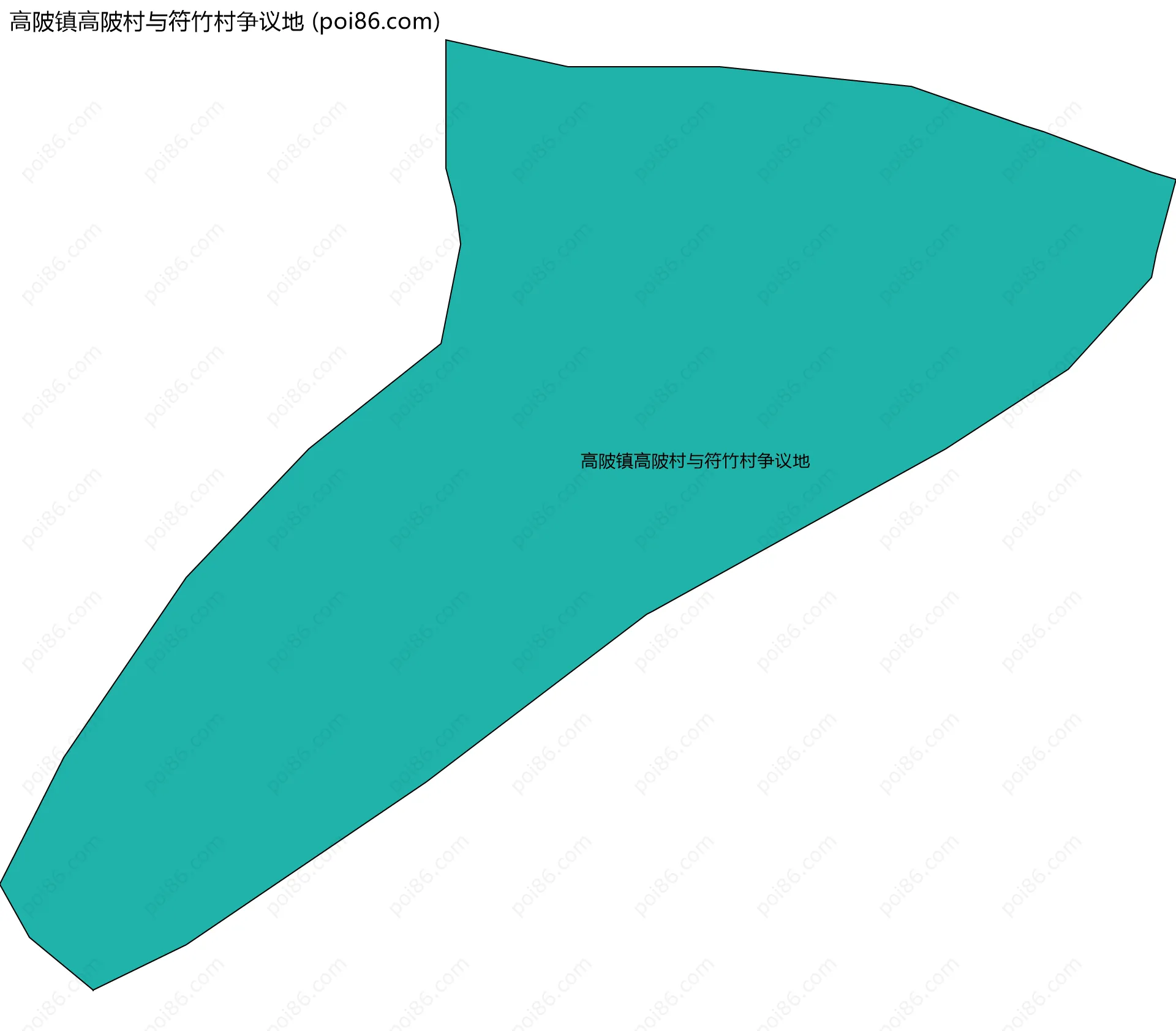 高陂镇高陂村与符竹村争议地边界地图
