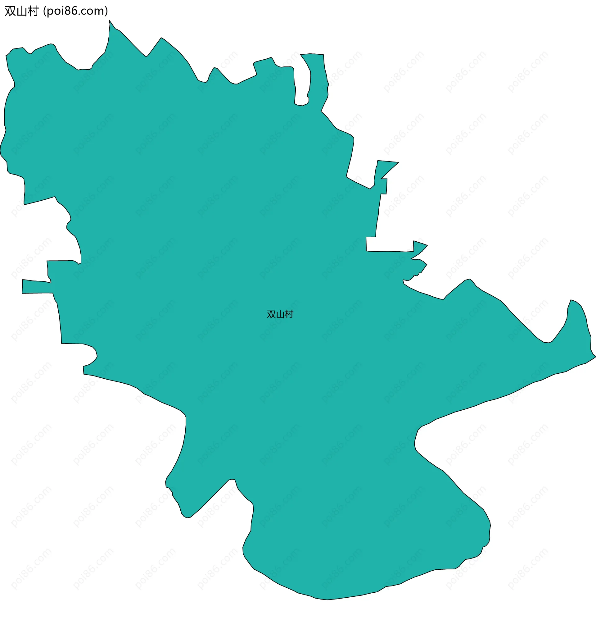 双山村边界地图