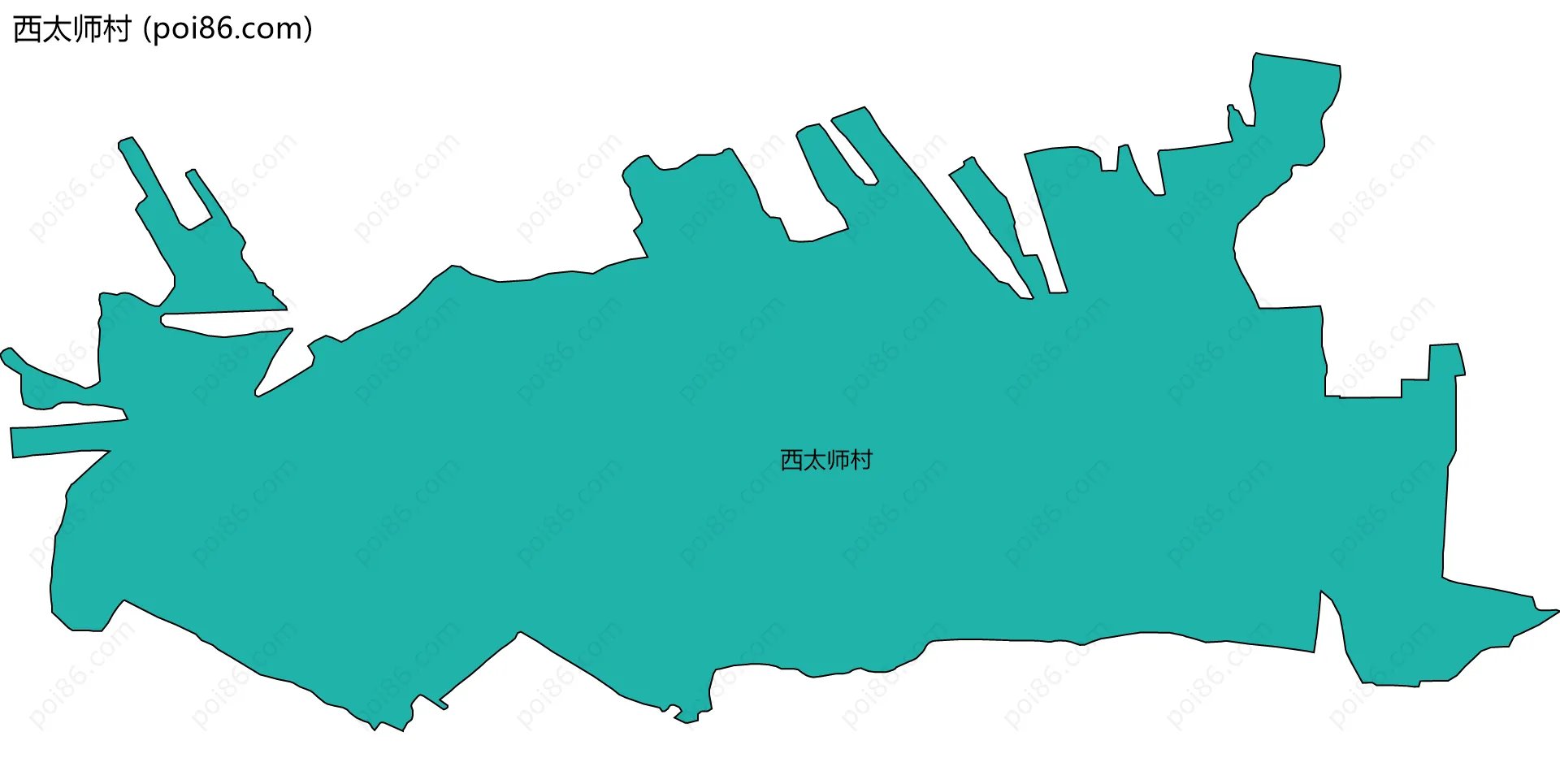 西太师村边界地图