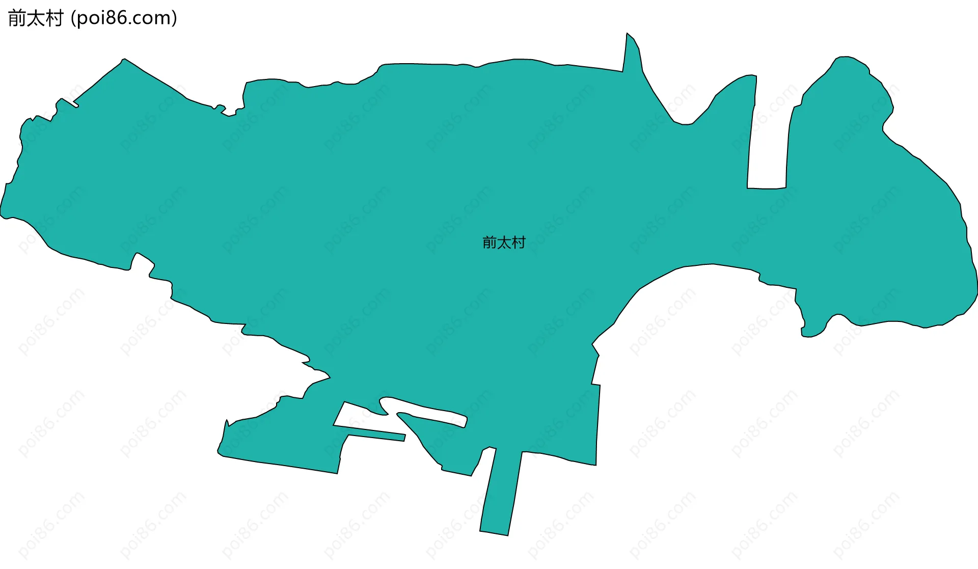 前太村边界地图