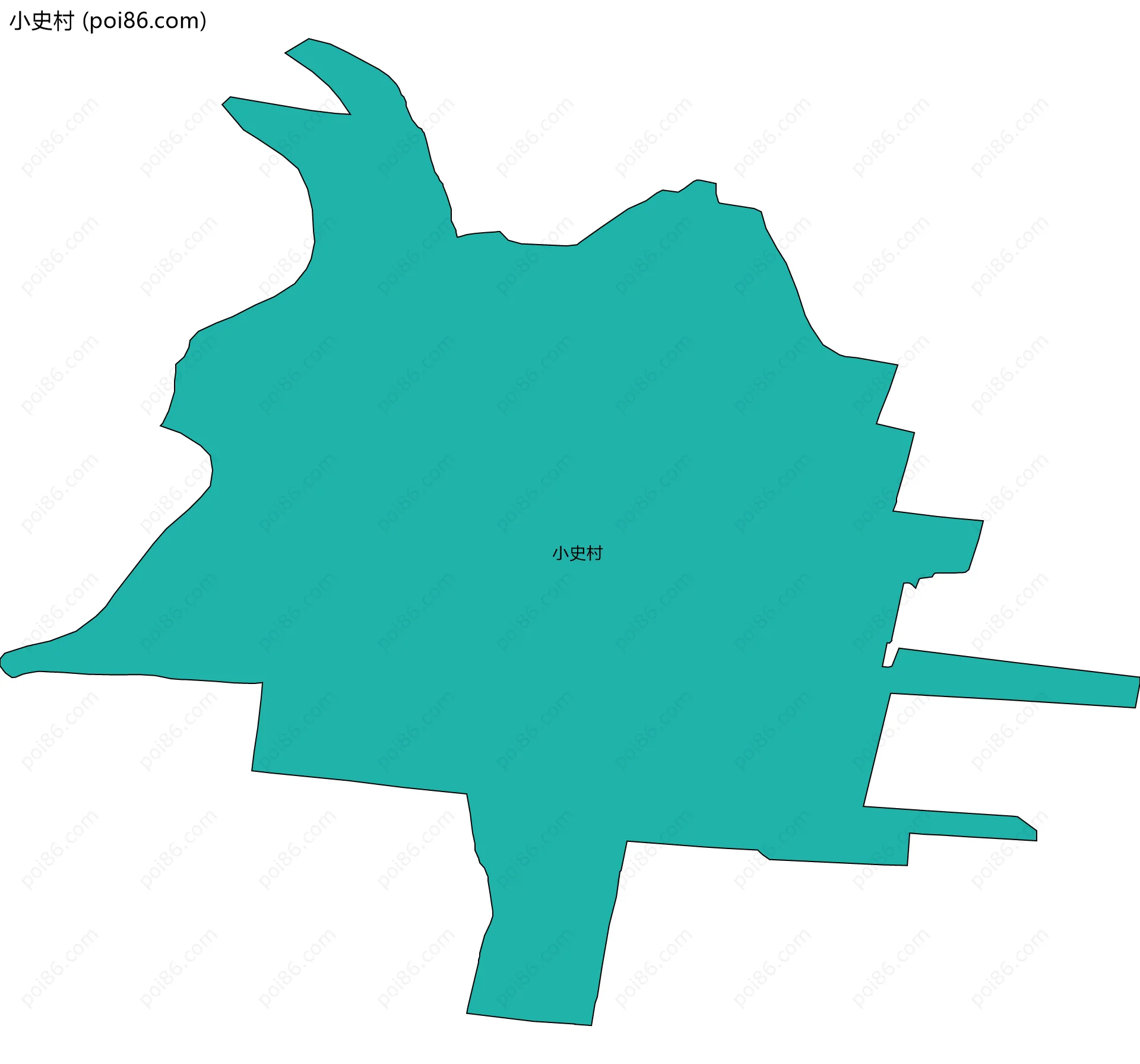 小史村边界地图