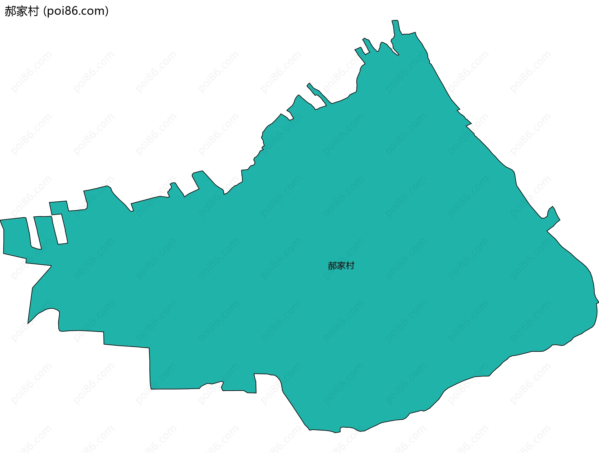郝家村边界地图