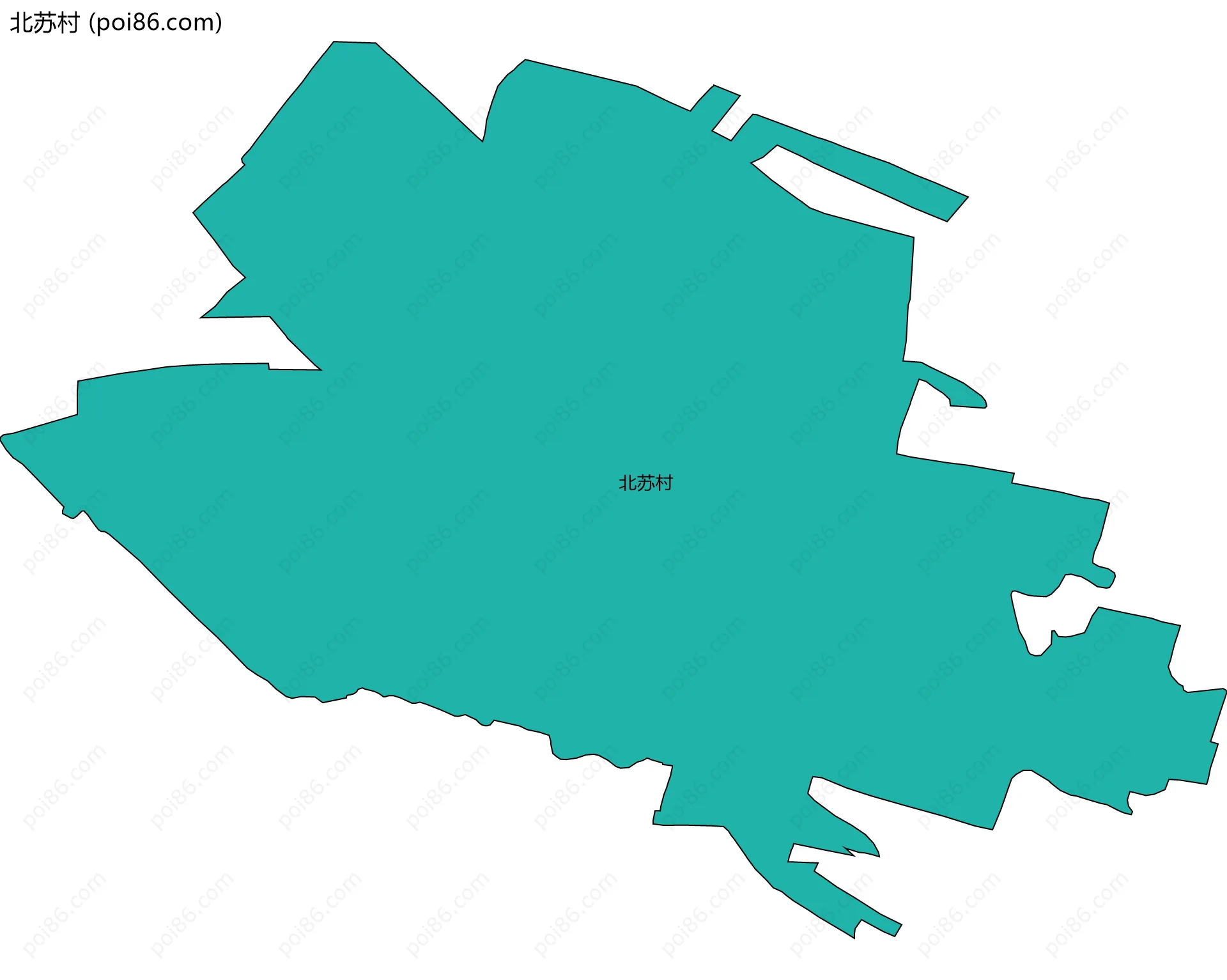 北苏村边界地图