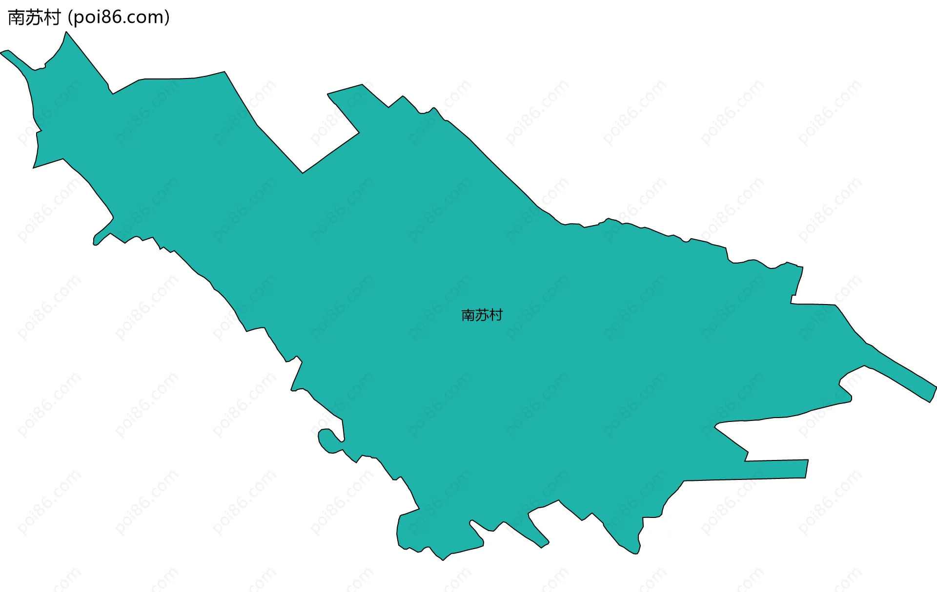 南苏村边界地图