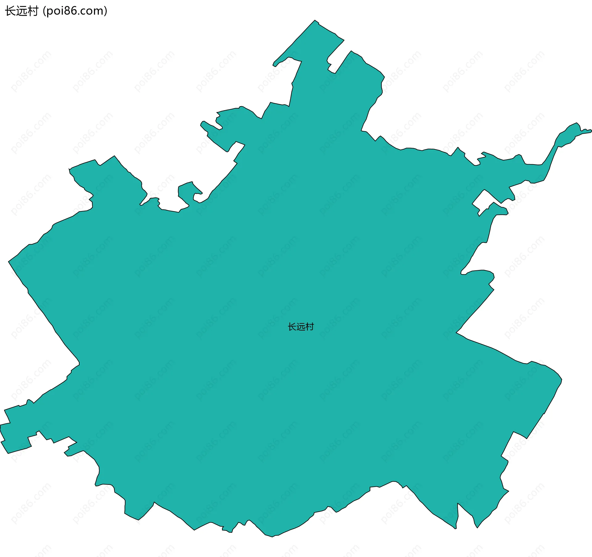 长远村边界地图