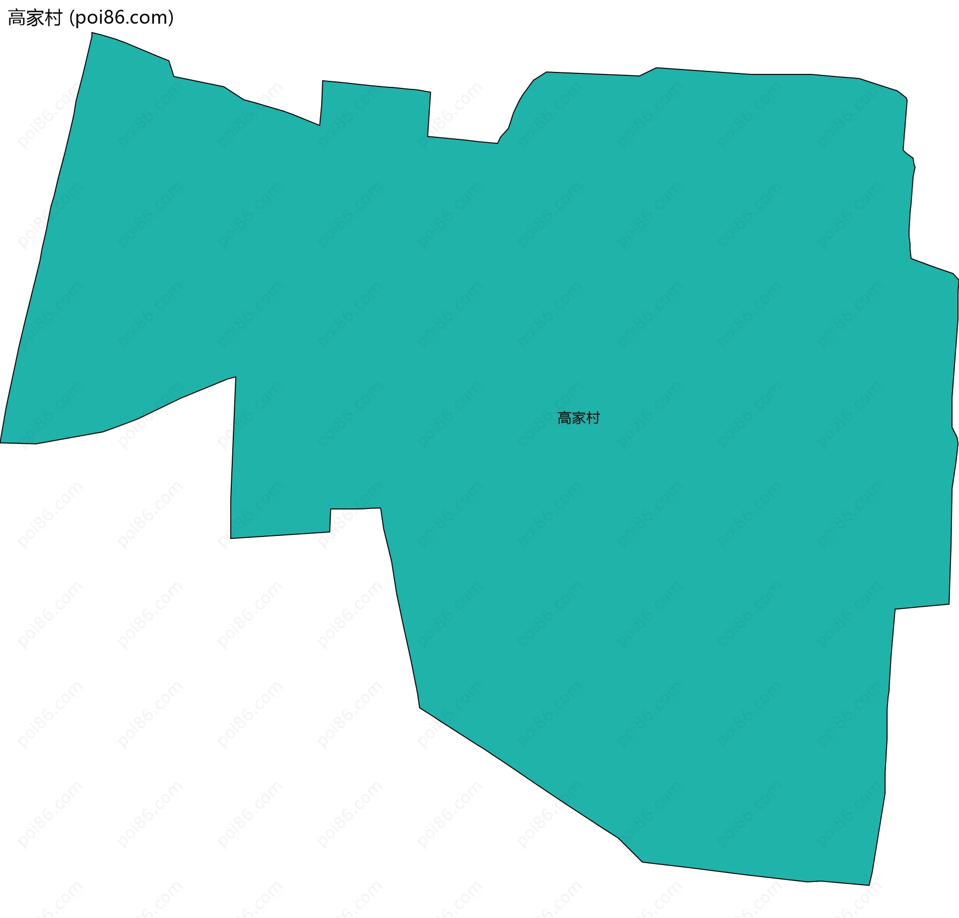 高家村边界地图