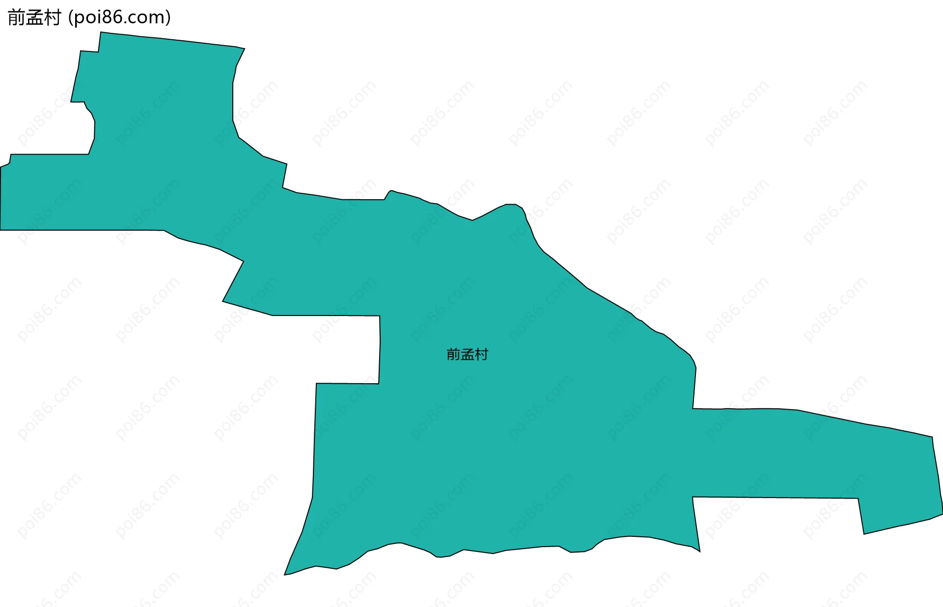 前孟村边界地图