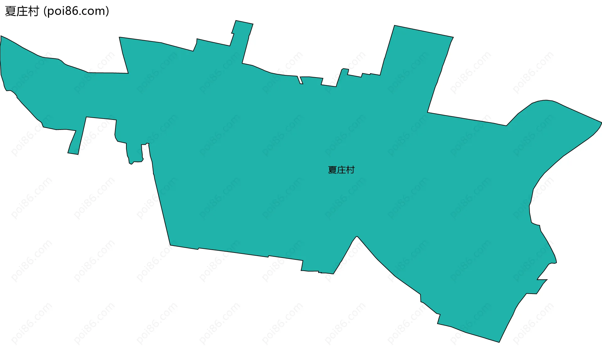 夏庄村边界地图