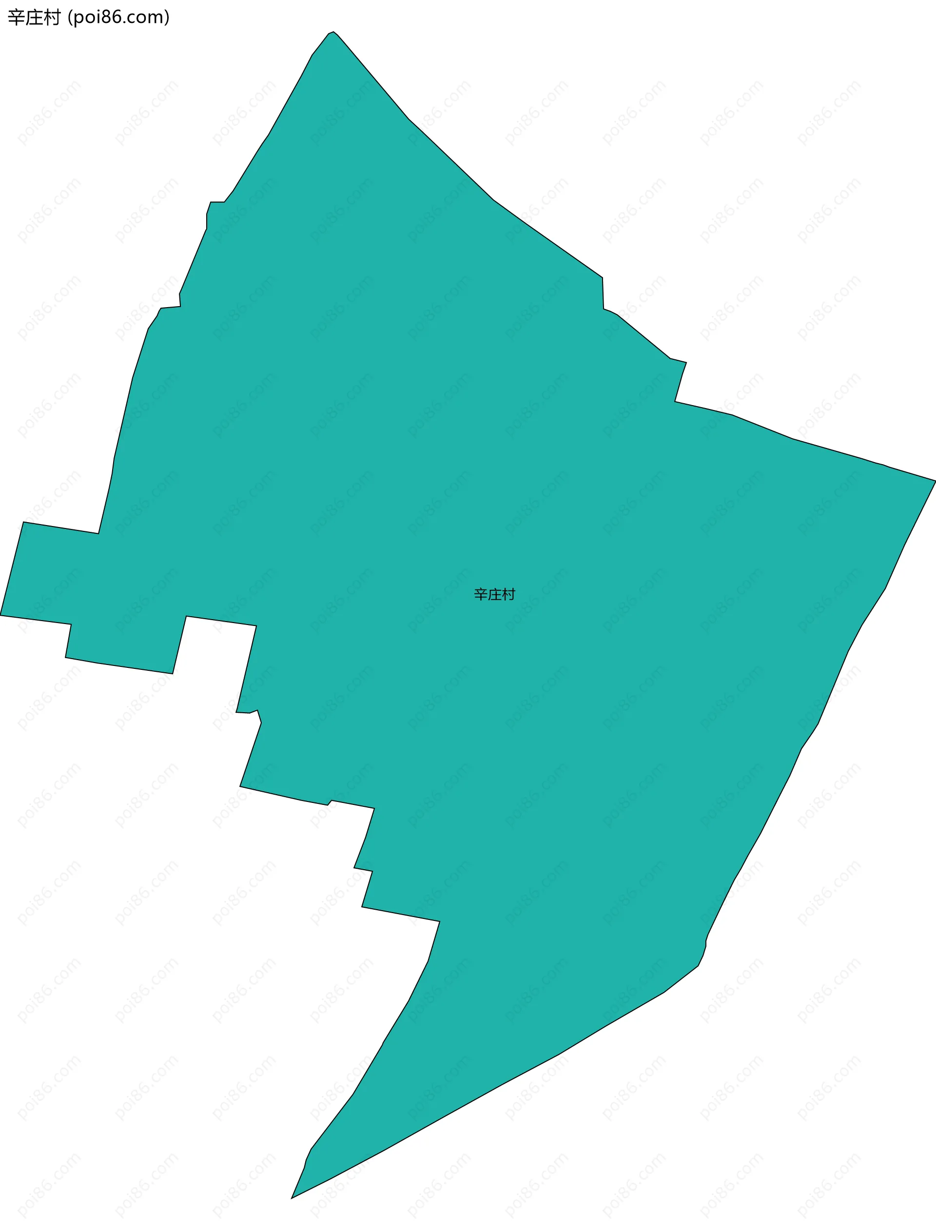 辛庄村边界地图