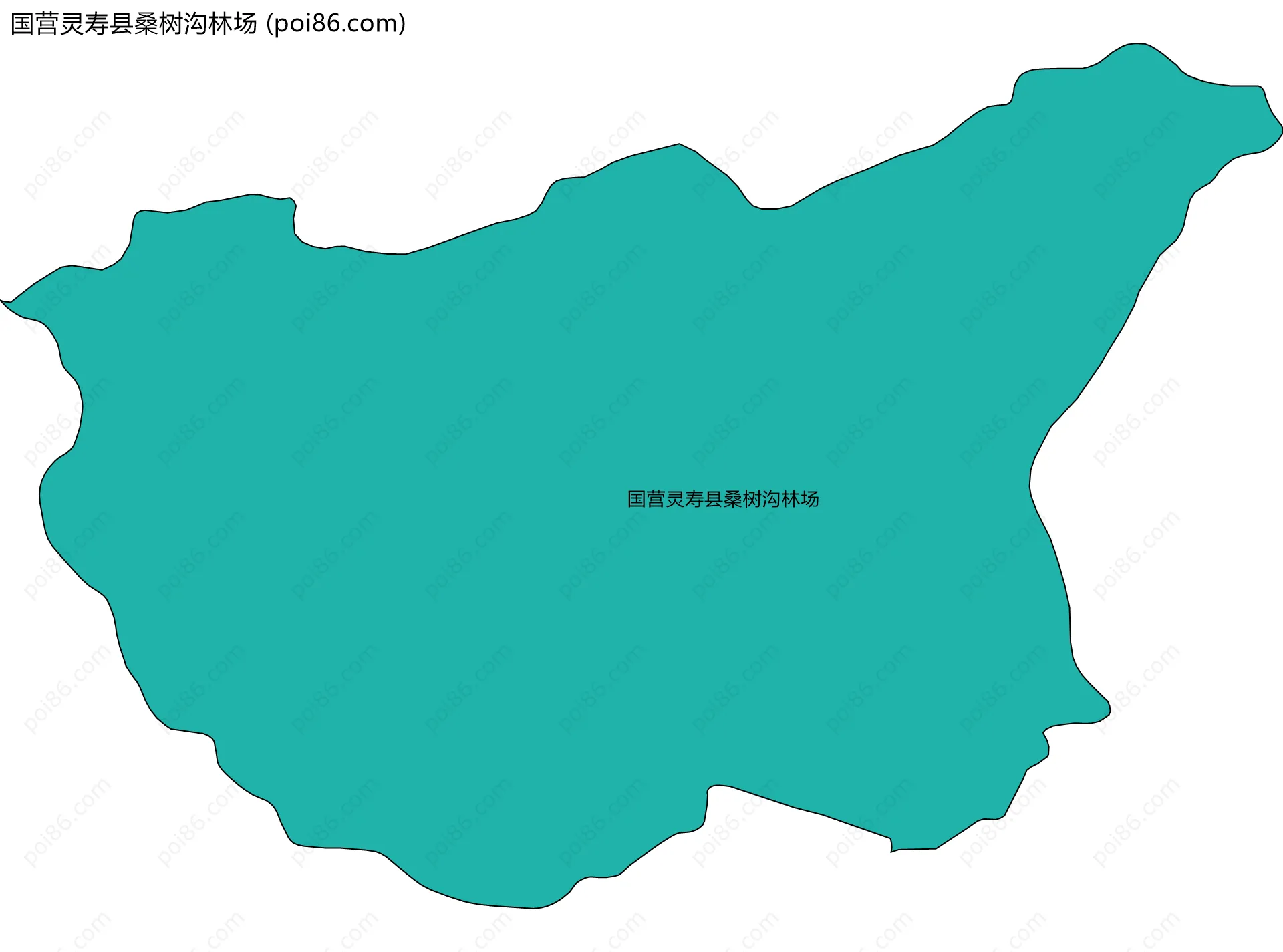 国营灵寿县桑树沟林场边界地图