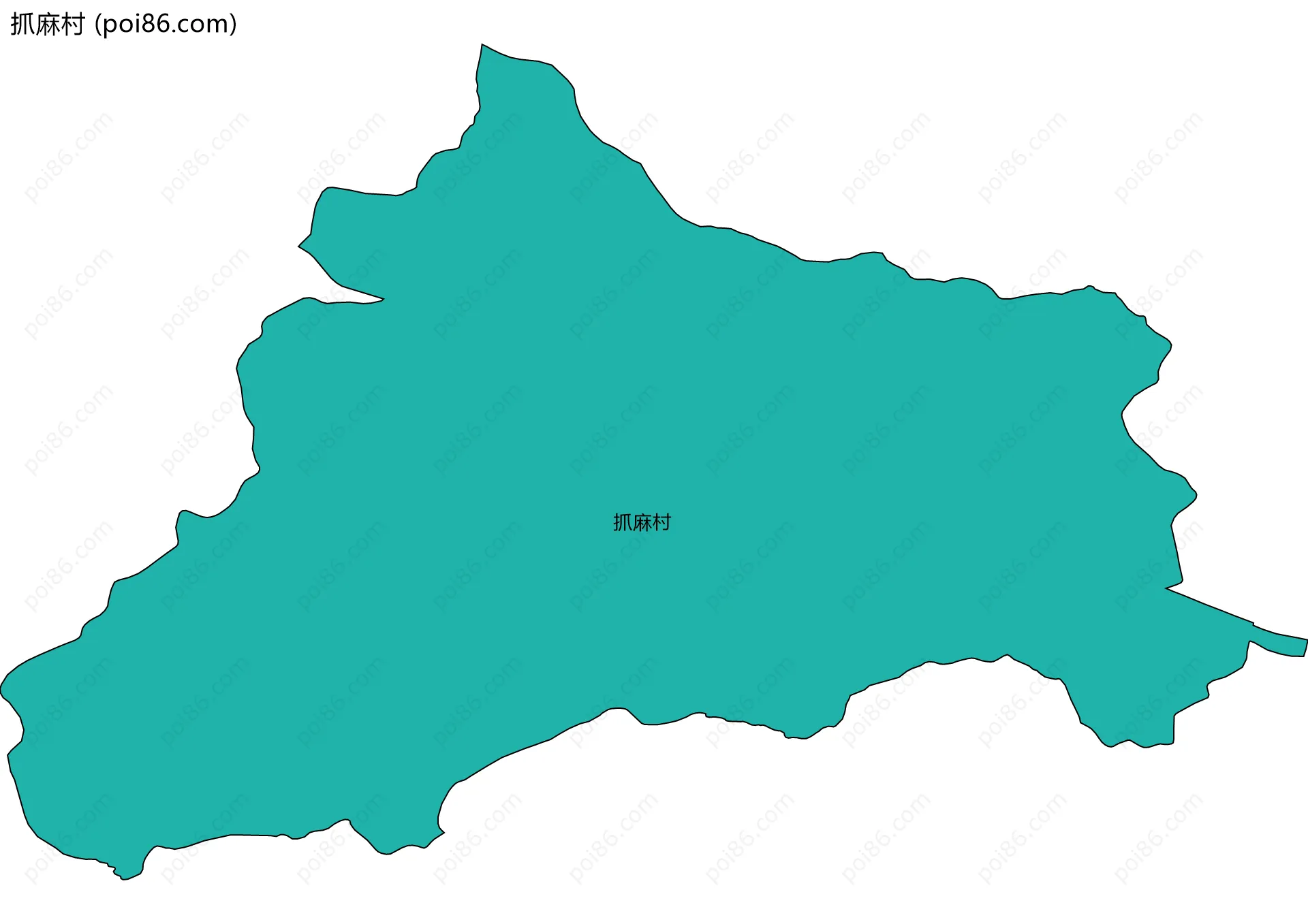 抓麻村边界地图