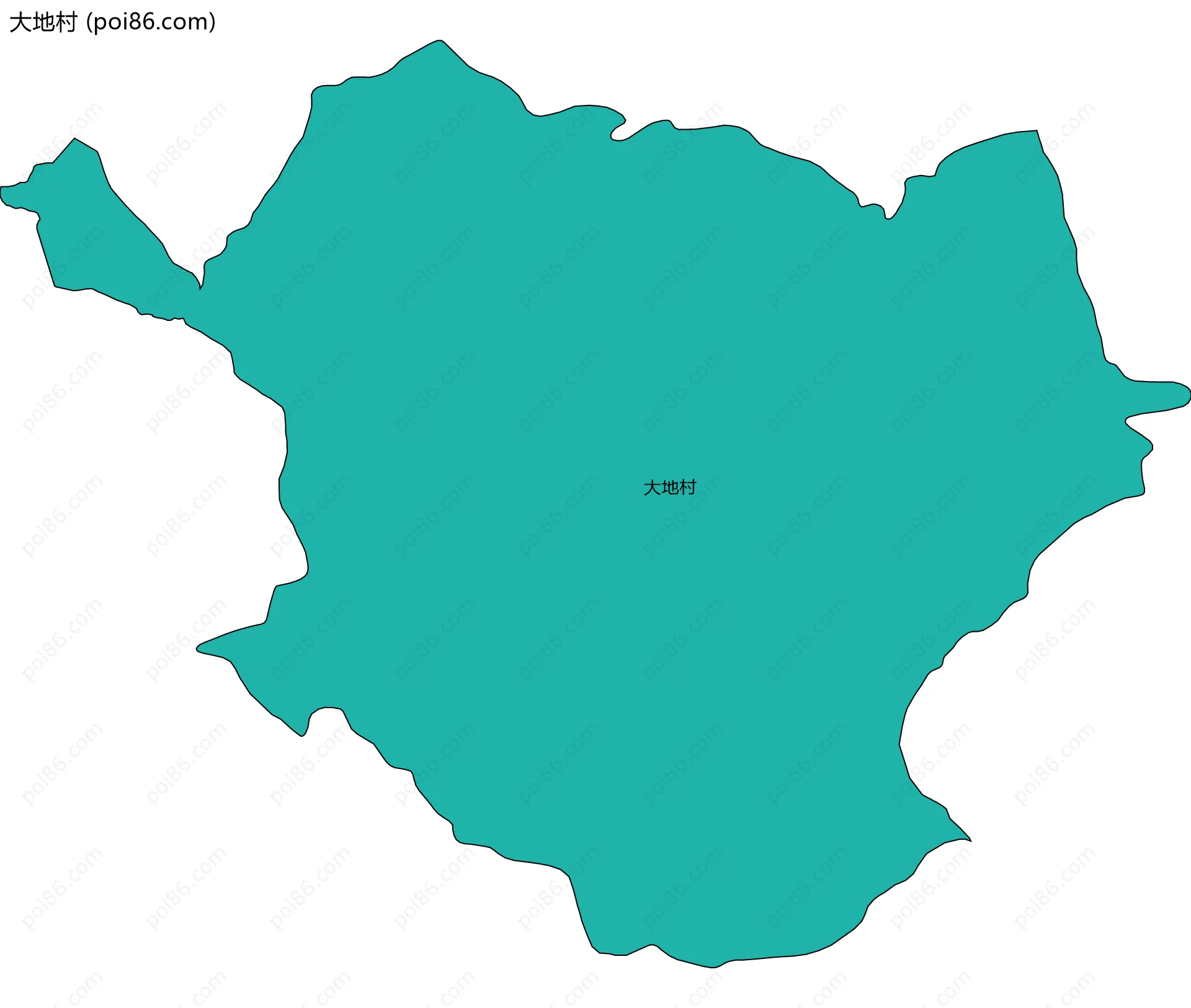 大地村边界地图