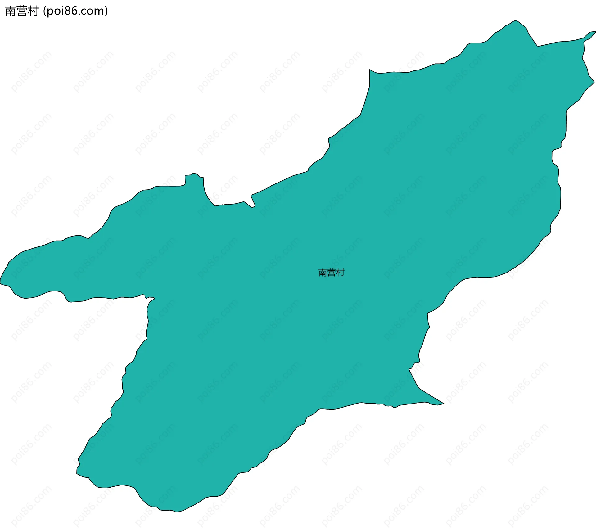南营村边界地图