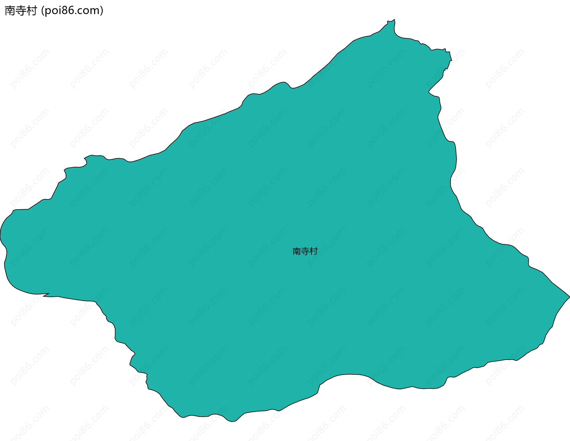 南寺村边界地图