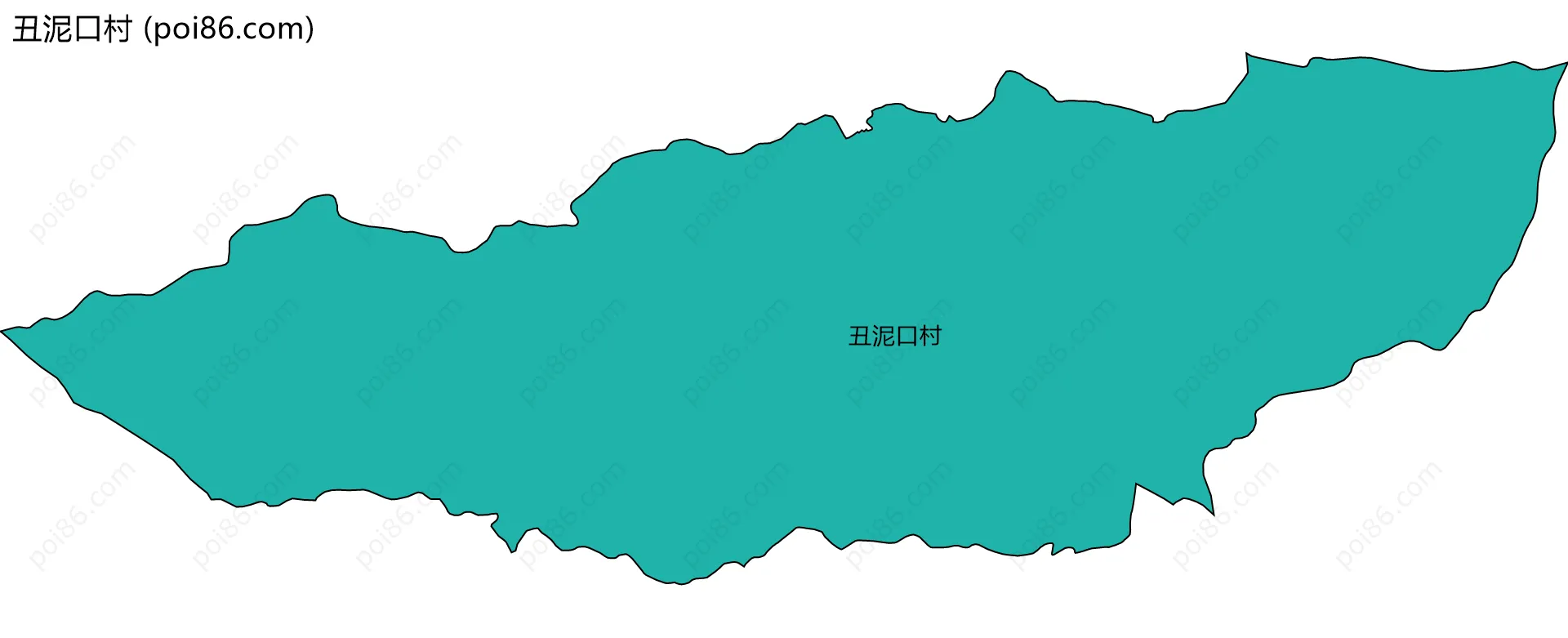 丑泥口村边界地图