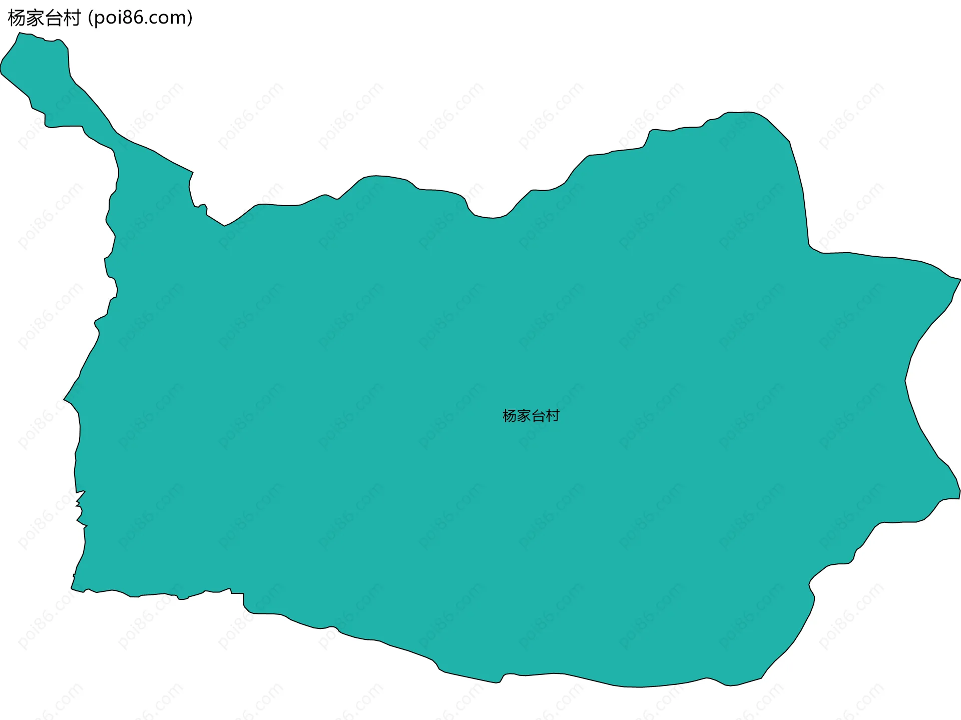 杨家台村边界地图