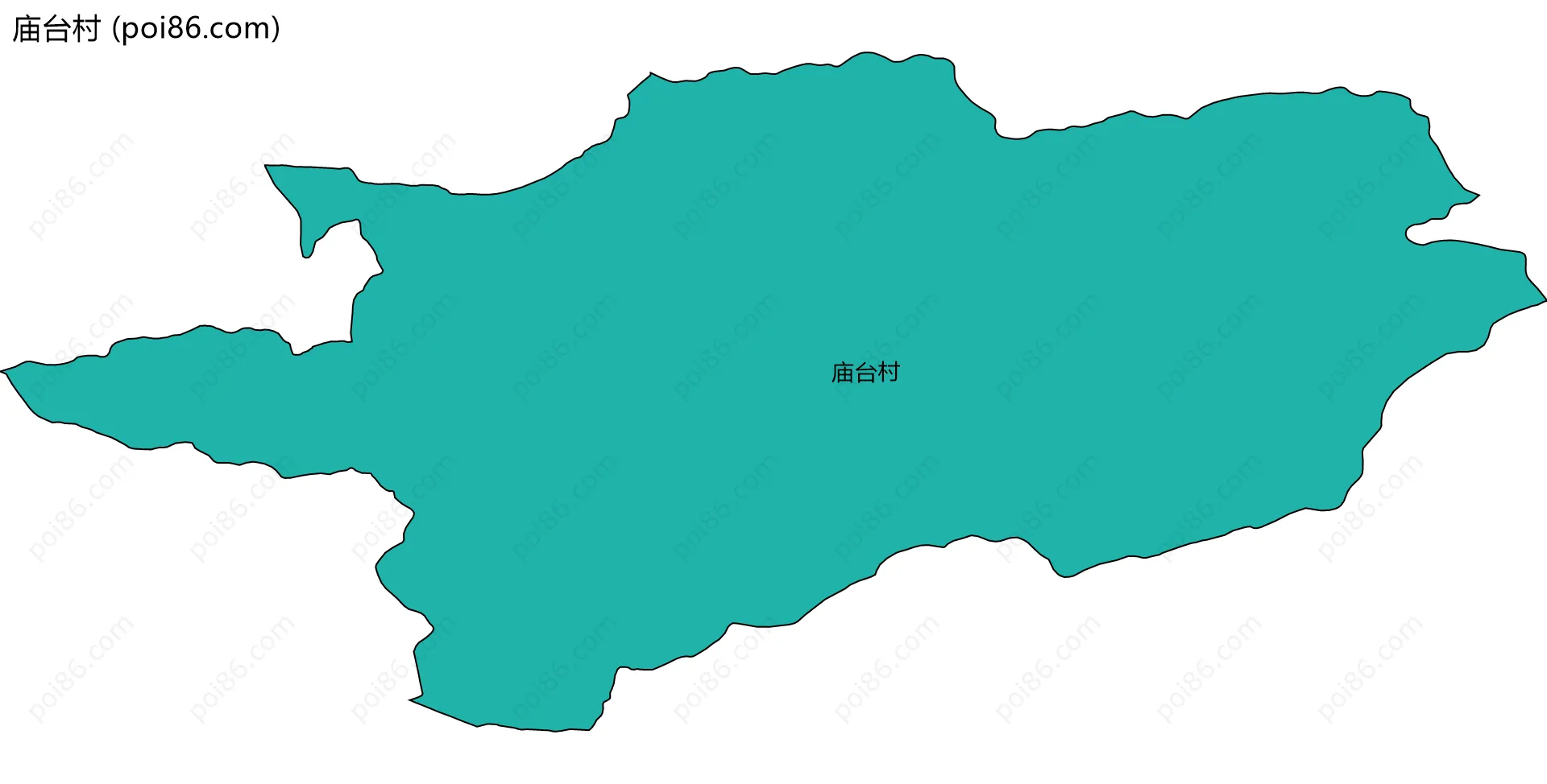 庙台村边界地图