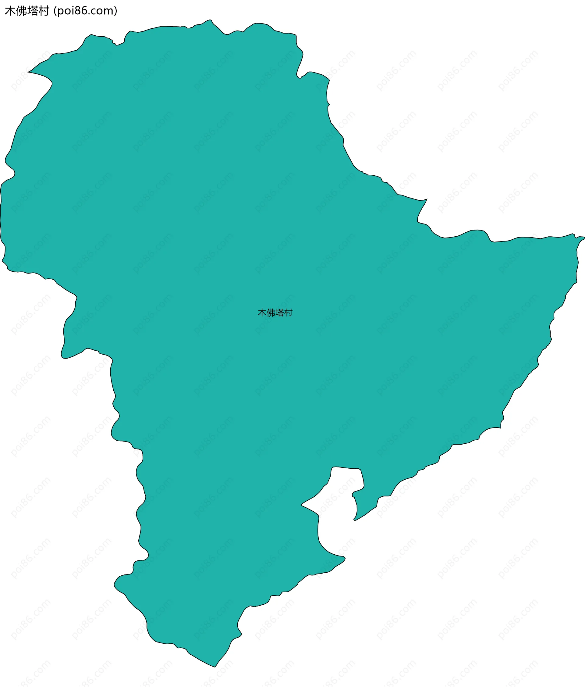 木佛塔村边界地图