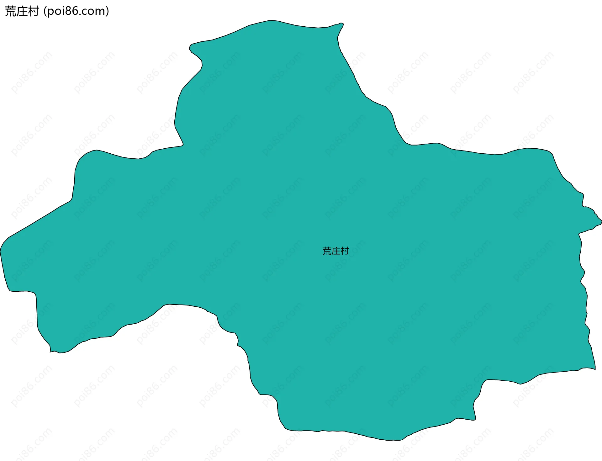 荒庄村边界地图