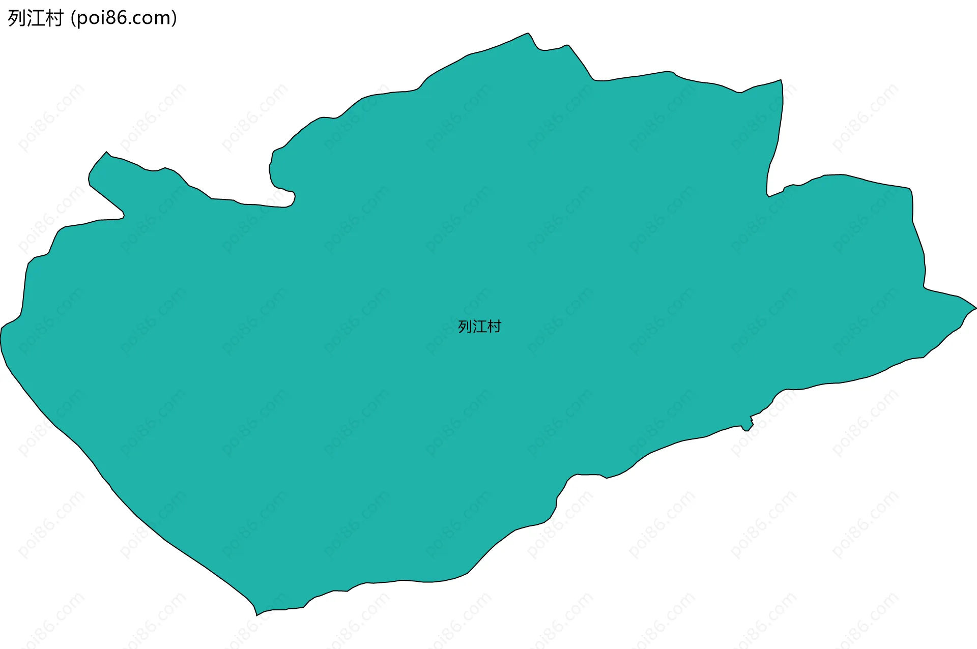 列江村边界地图