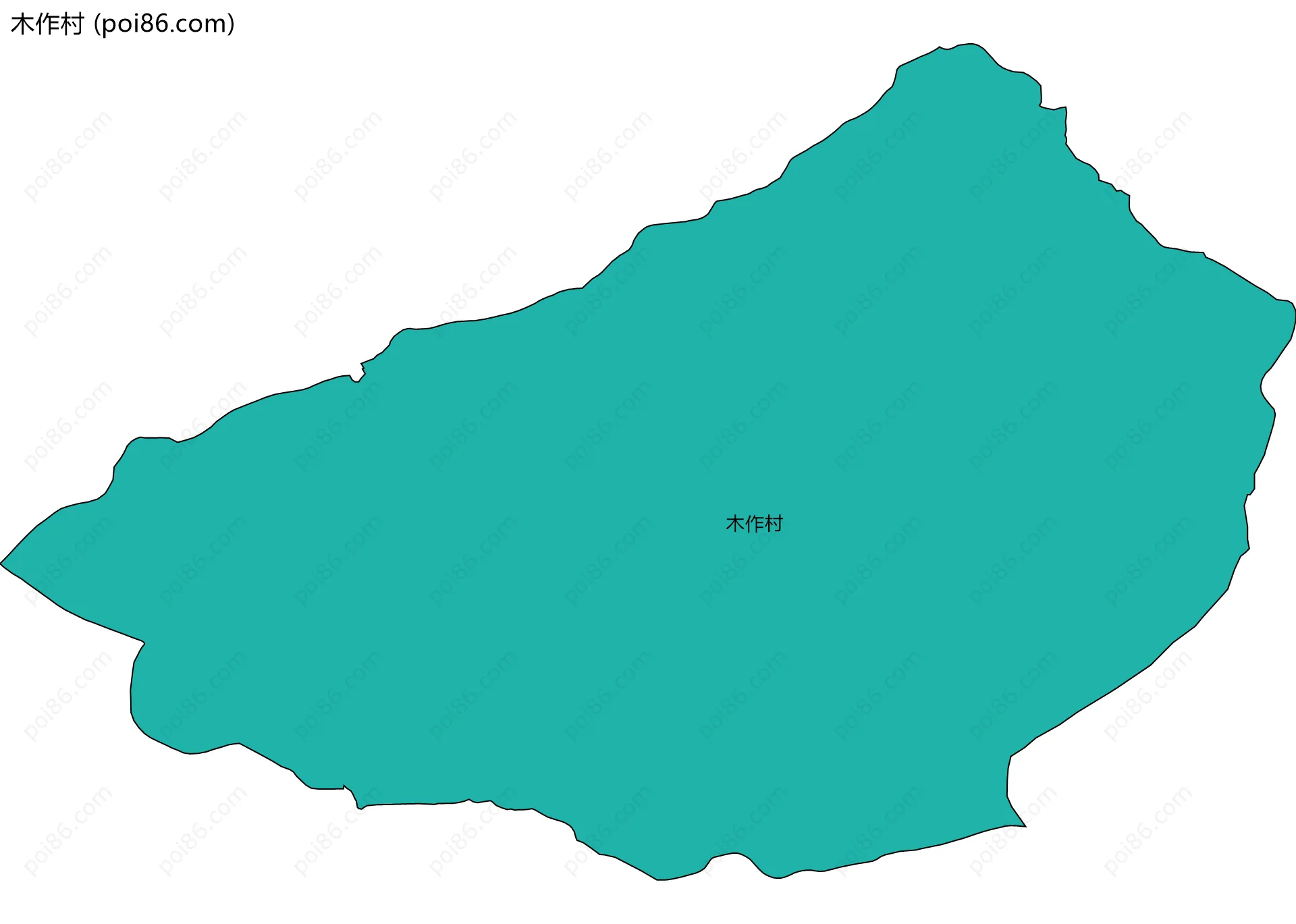 木作村边界地图