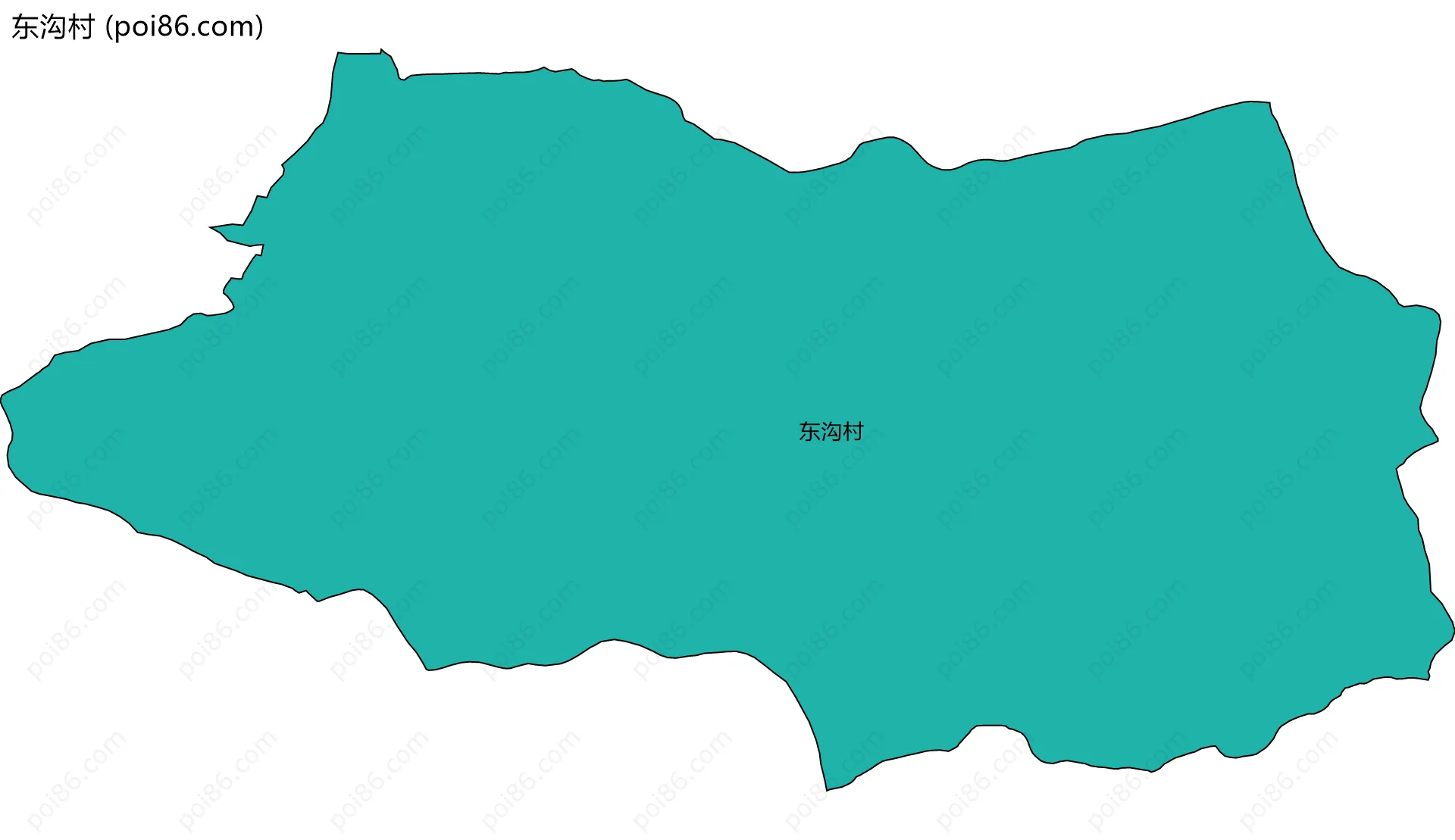 东沟村边界地图