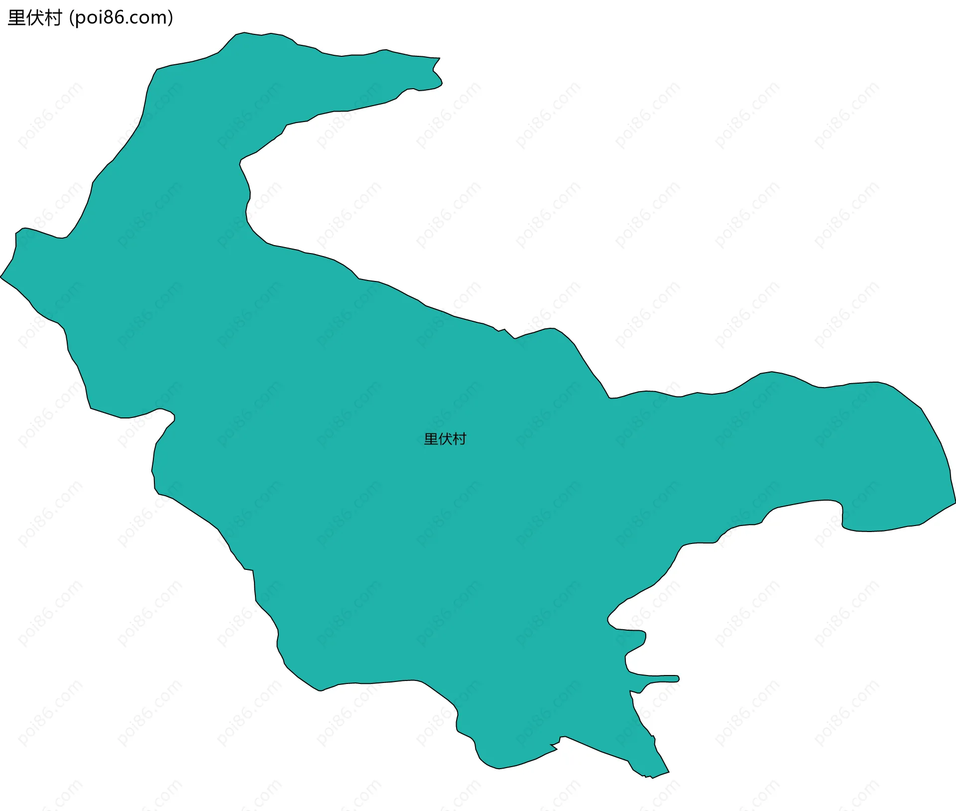 里伏村边界地图