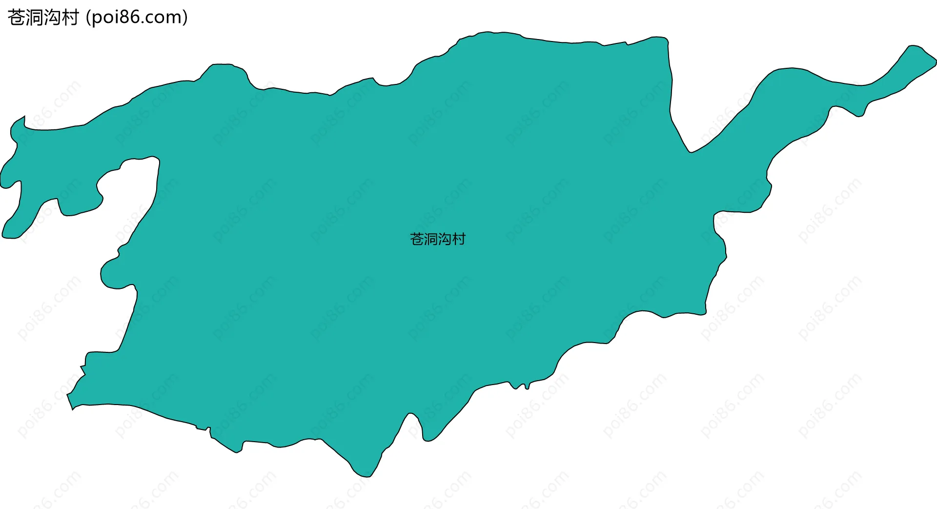 苍洞沟村边界地图