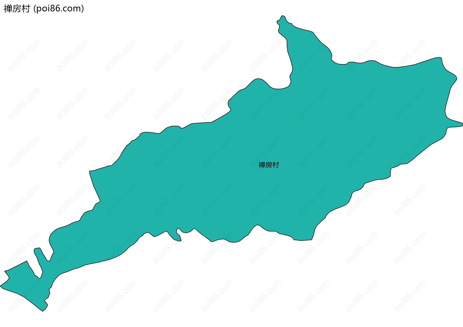 禅房村边界地图
