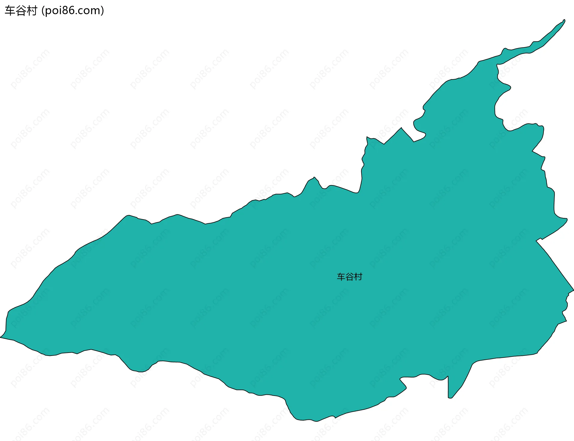 车谷村边界地图