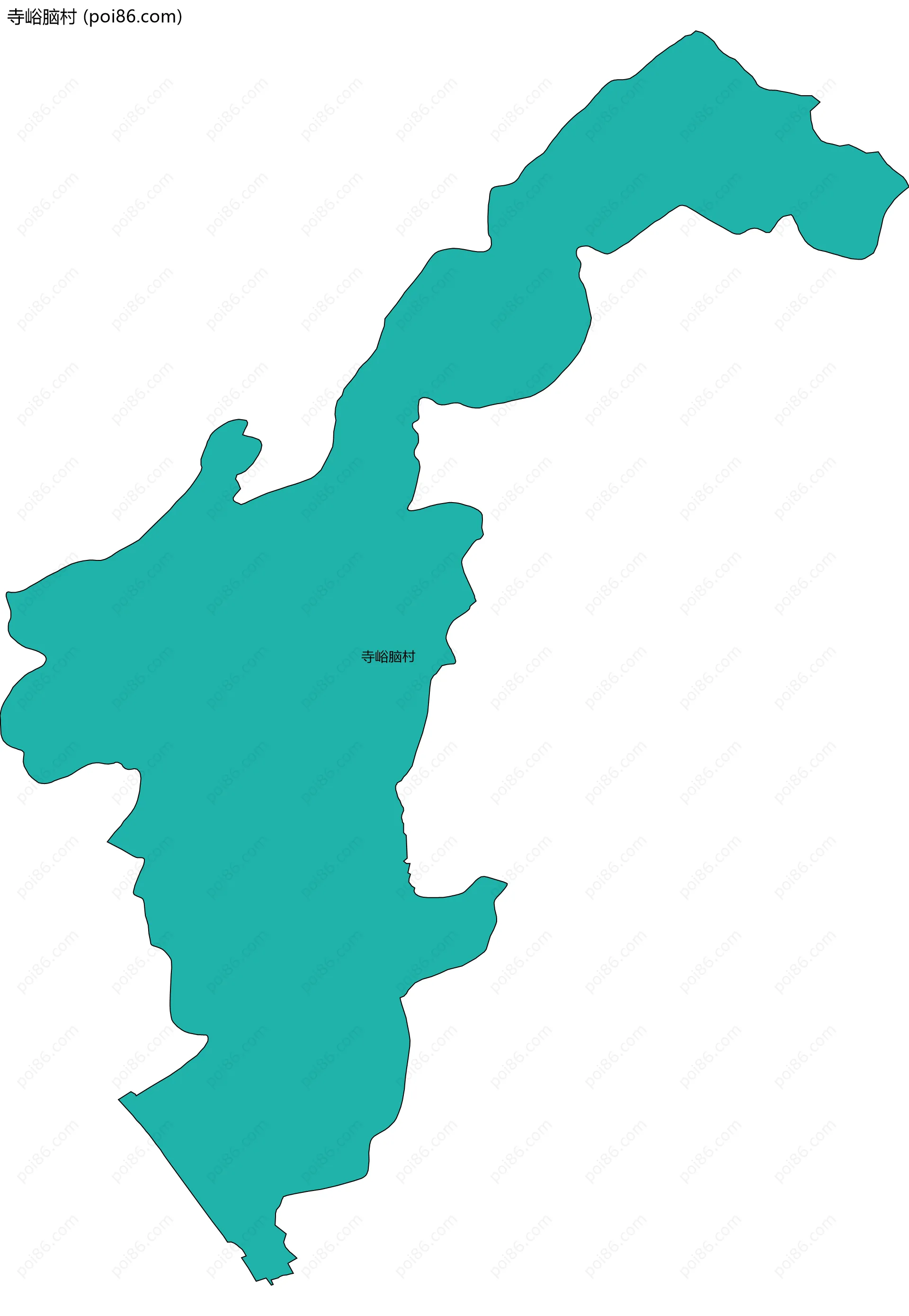 寺峪脑村边界地图